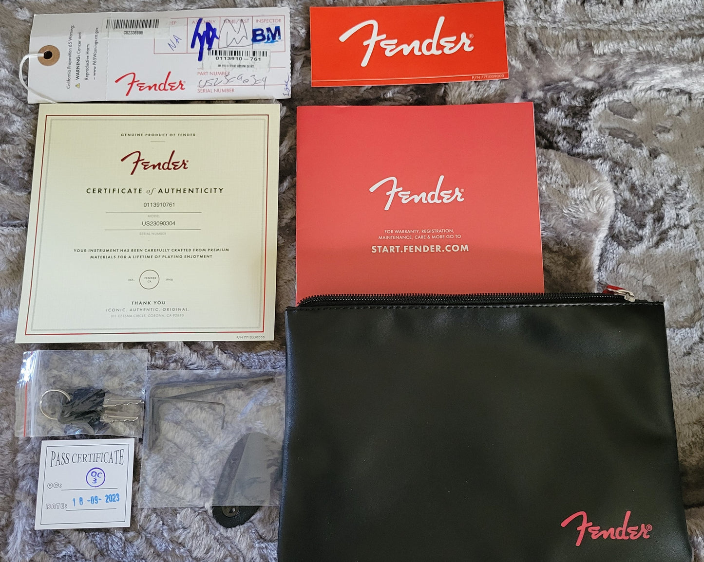 Fender American Professional II Stratocaster HSS Electric Guitar, Dark Night, Deluxe Molded Hardshell Case