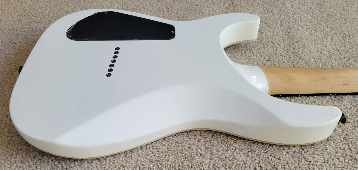 Jackson Pro Soloist SL7A MAH HT Electric Guitar, Unicorn White, New Hard Shell Case