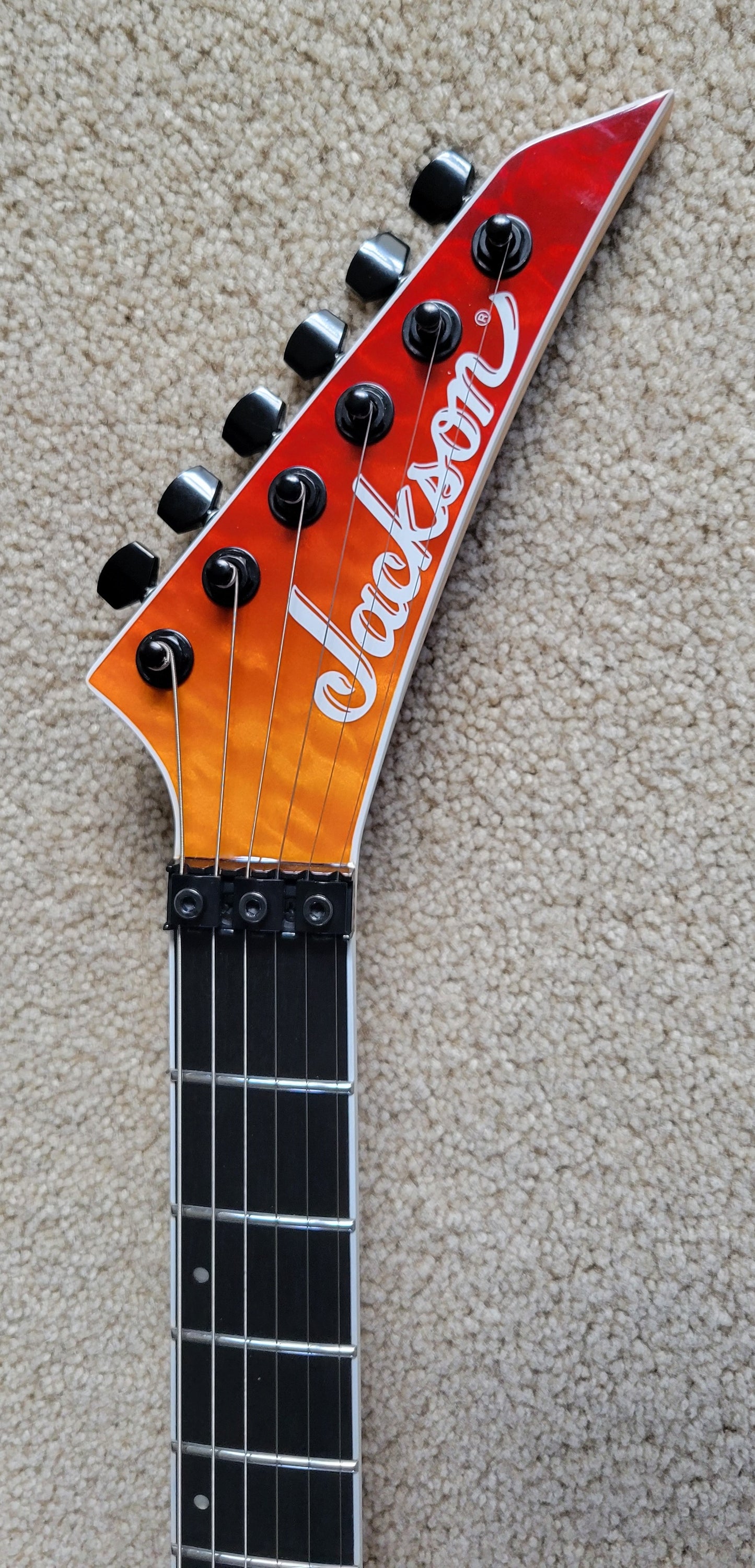Jackson Pro Plus Series Dinky DKAQ Electric Guitar, Firestorm, New Gig Bag