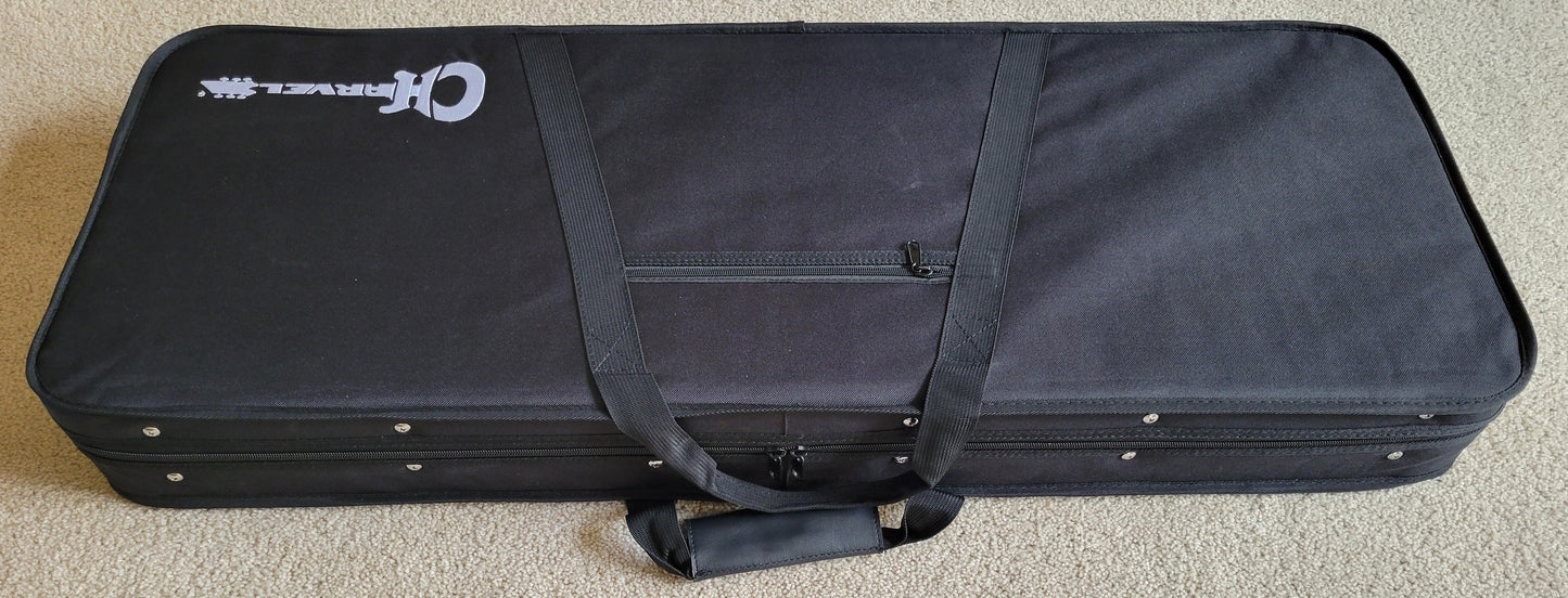 Charvel MJ SAN DIMAS STYLE 1 HSH FR PF QM Electric Guitar, Midnight Glow, Hardshell Gig Bag