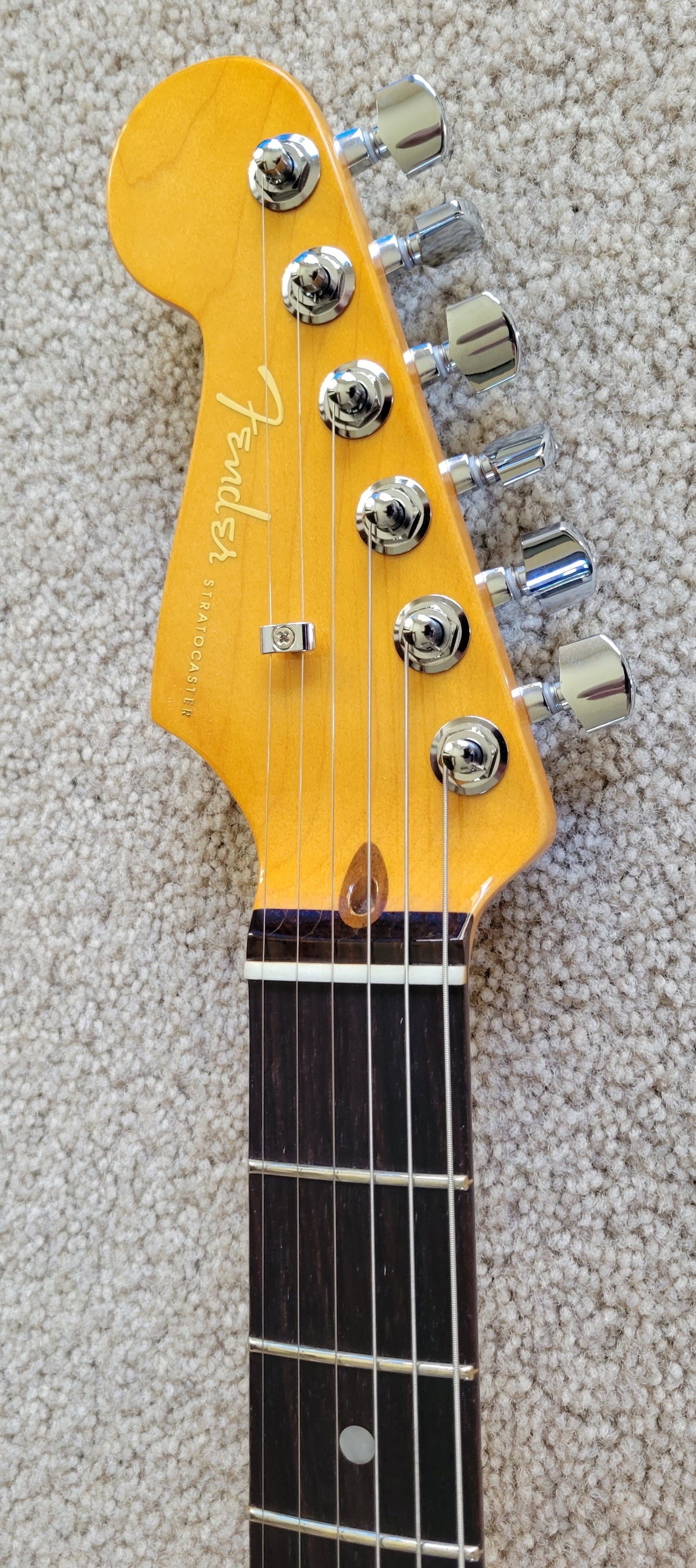 Fender American Ultra Stratocaster Left Handed Electric Guitar, Ultraburst, Premium Hard Shell Case