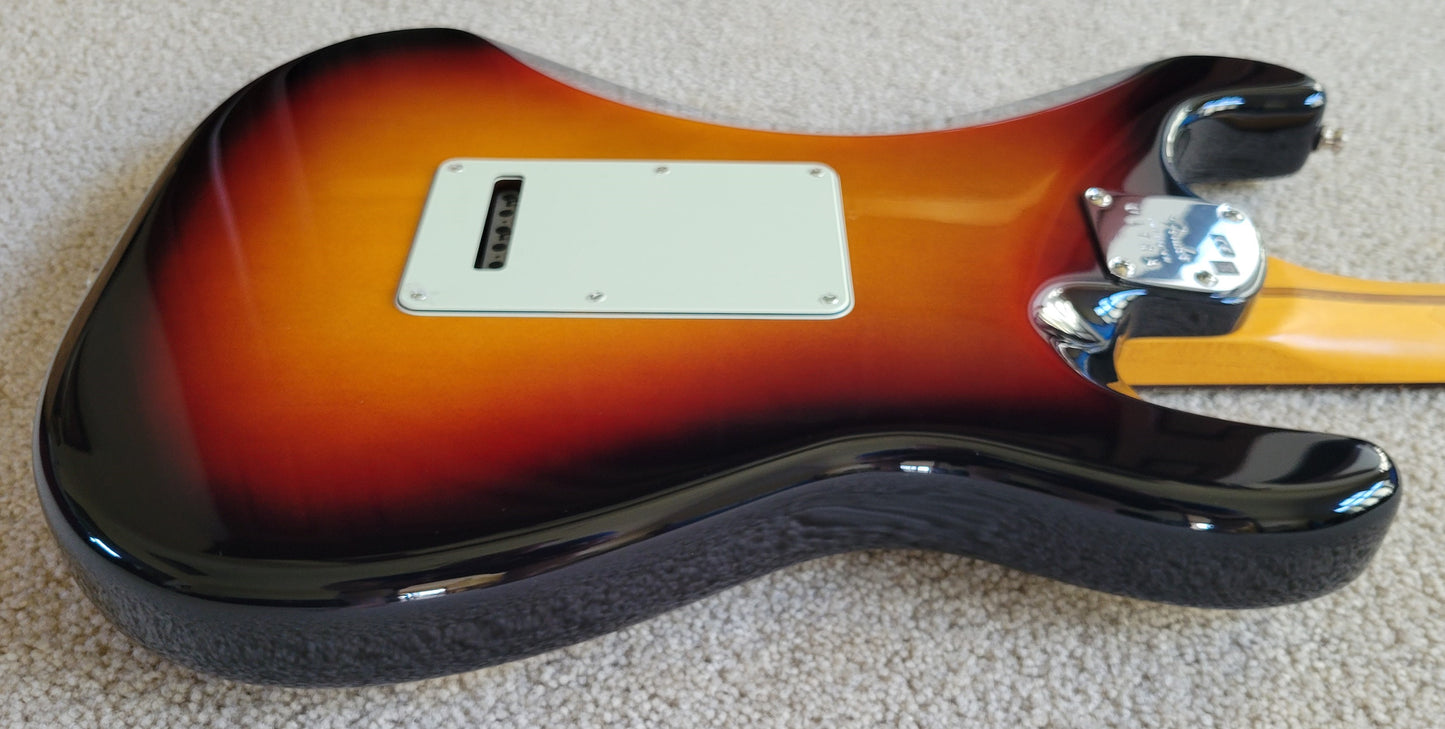 Fender American Ultra Stratocaster Left Handed Electric Guitar, Ultraburst, Premium Hard Shell Case