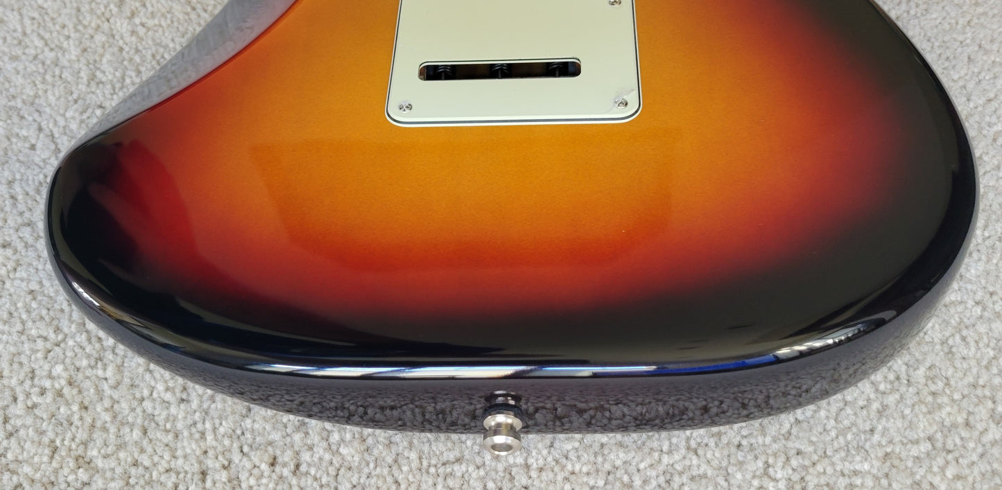 Fender American Ultra Stratocaster Left Handed Electric Guitar, Ultraburst, Premium Hard Shell Case