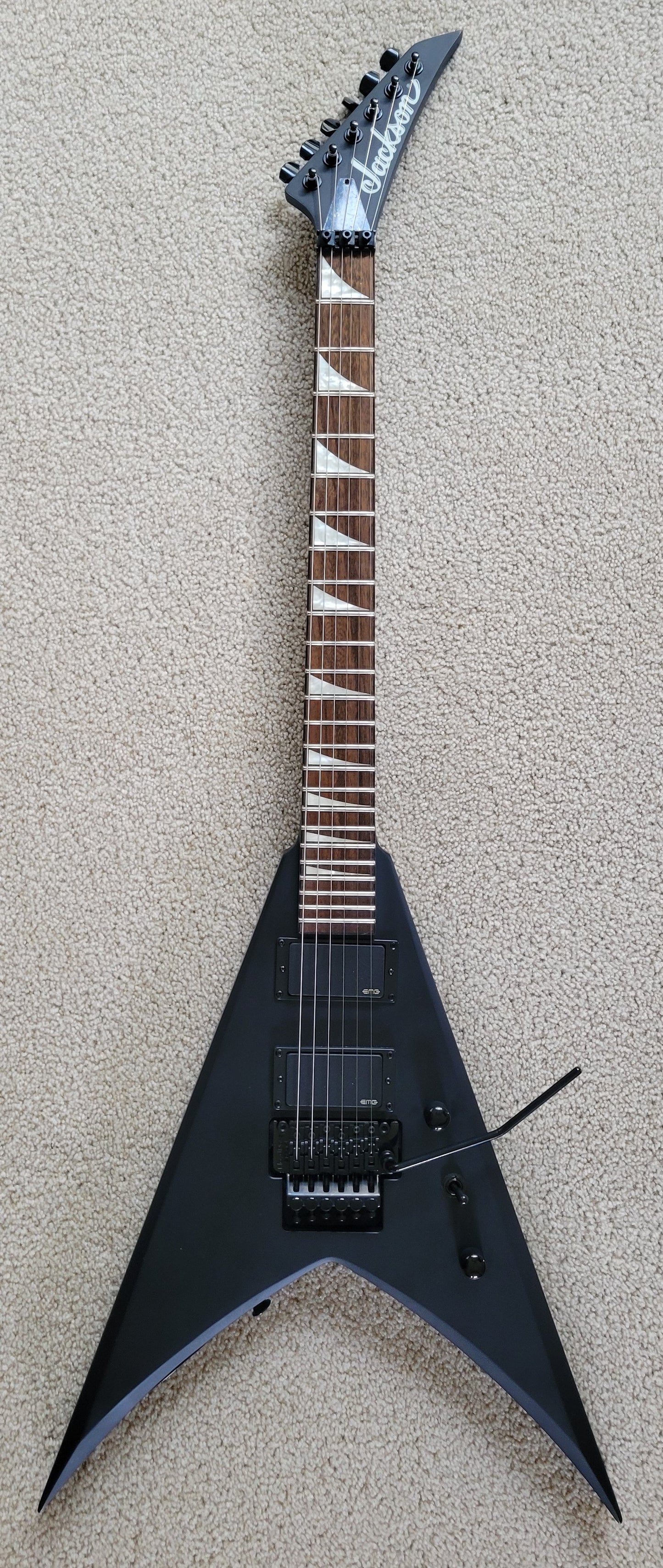 Jackson X Series King V KVXMG Electric Guitar, Satin Black, New Gig Bag