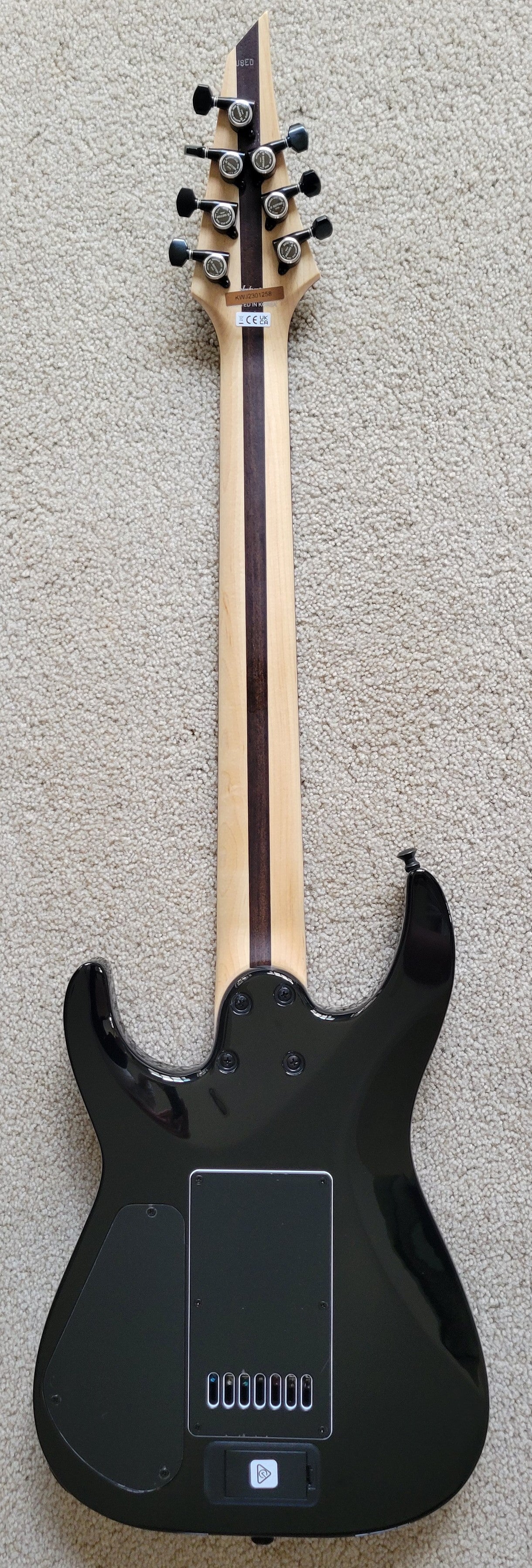 Jackson Pro Plus Dinky MDK Evertune 7 String Electric Guitar, Gold Sparkle, New Hard Shell Case