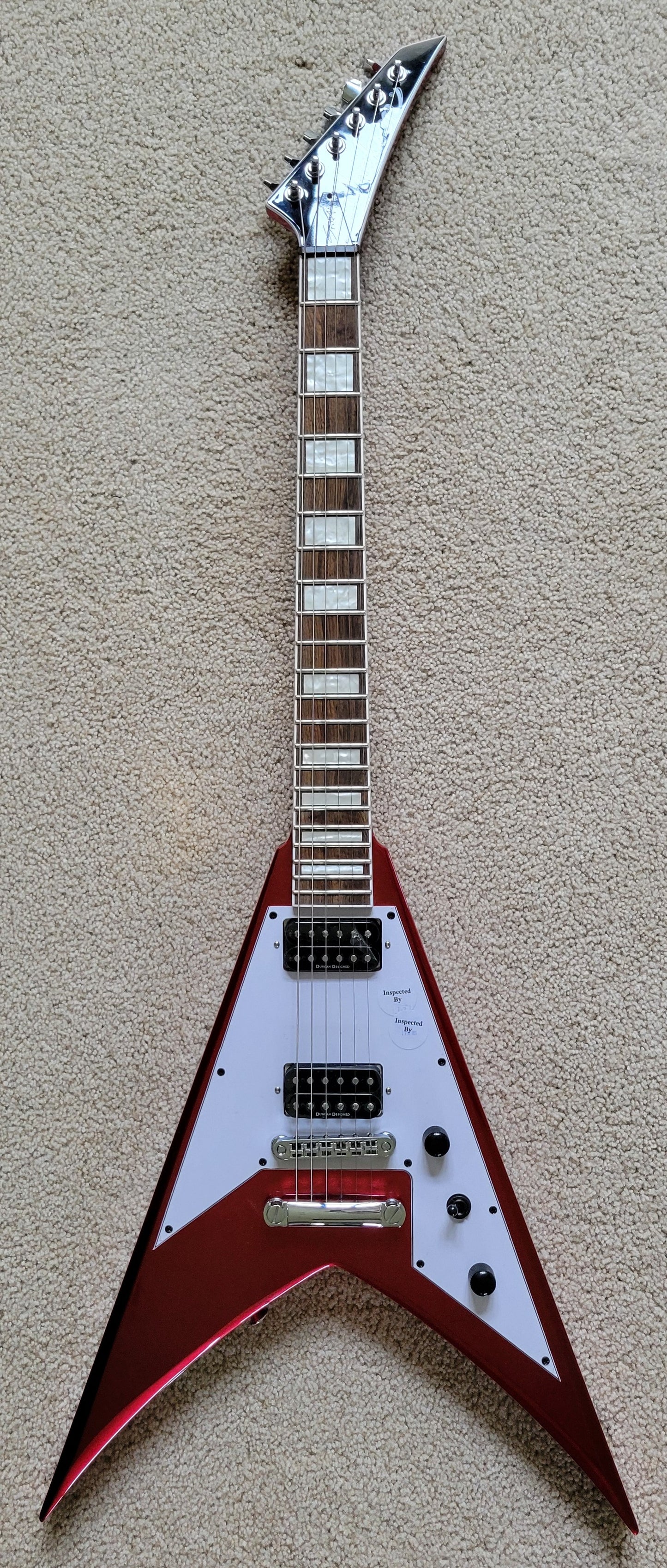Jackson X Series Signature Scott Ian King V KVXT Electric Guitar, Candy Apple Red, New Gig Bag