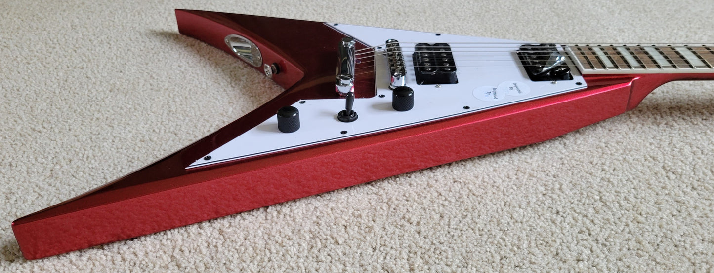 Jackson X Series Signature Scott Ian King V KVXT Electric Guitar, Candy Apple Red, New Gig Bag