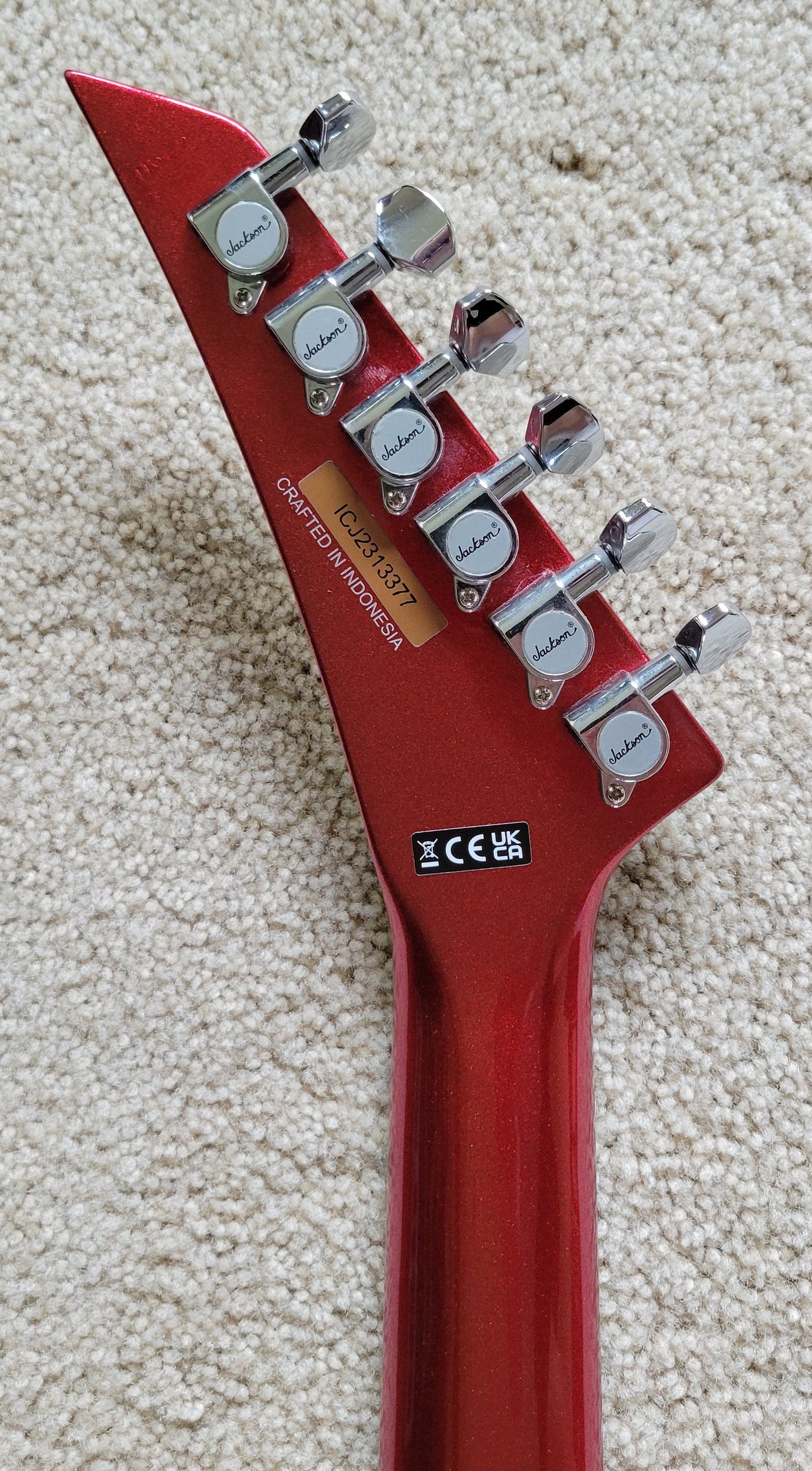 Jackson X Series Signature Scott Ian King V KVXT Electric Guitar, Candy Apple Red, New Gig Bag