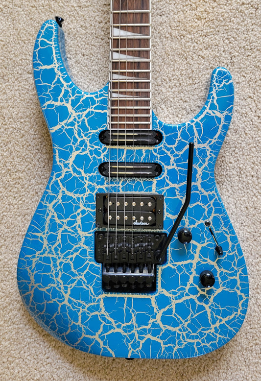 Jackson X Series Soloist SL3X DX Crackle Electric Guitar, Frost Byte Crackle
