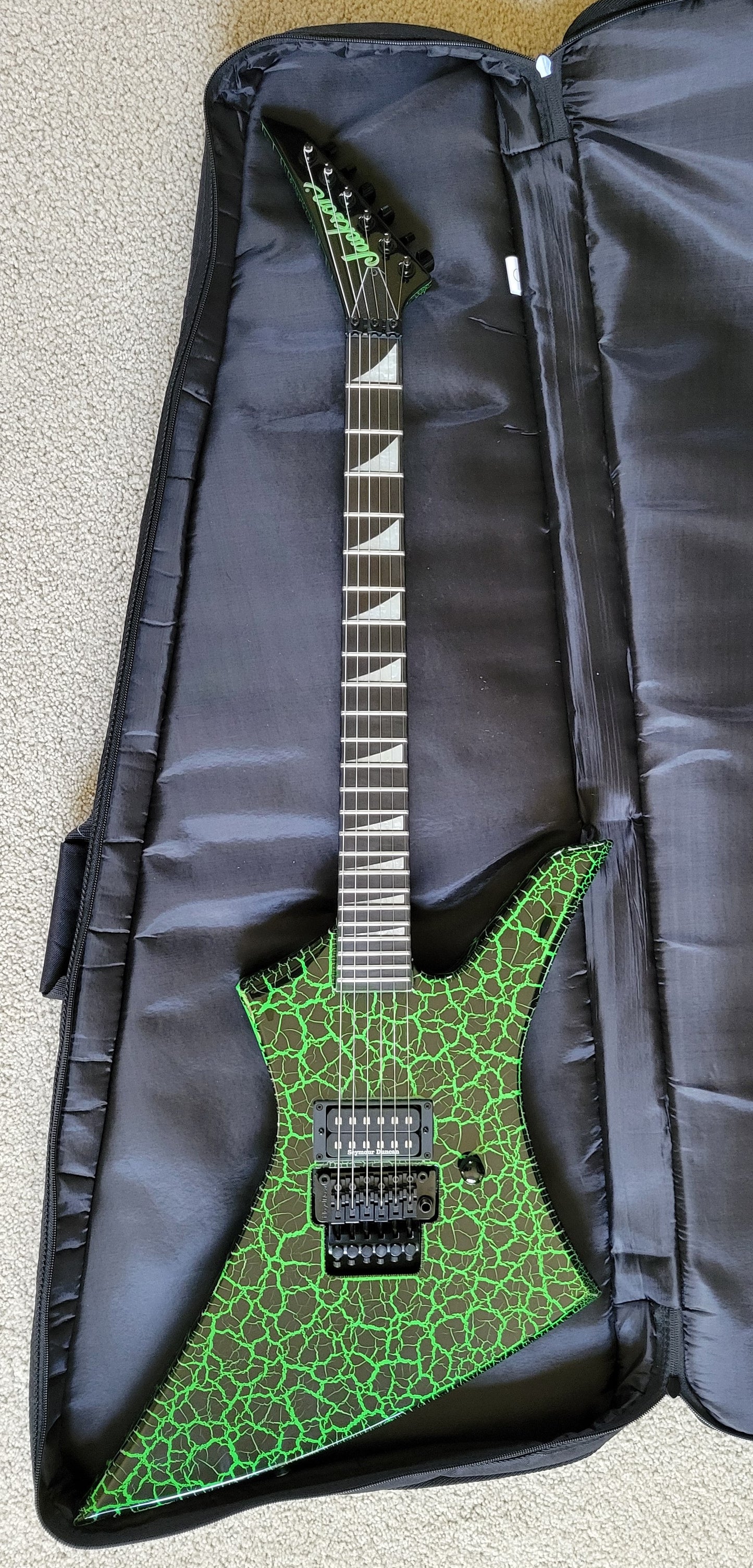 Jackson PRO SERIES SIGNATURE BRANDON ELLIS KELLY Electric Guitar, Green Crackle, New Gig Bag