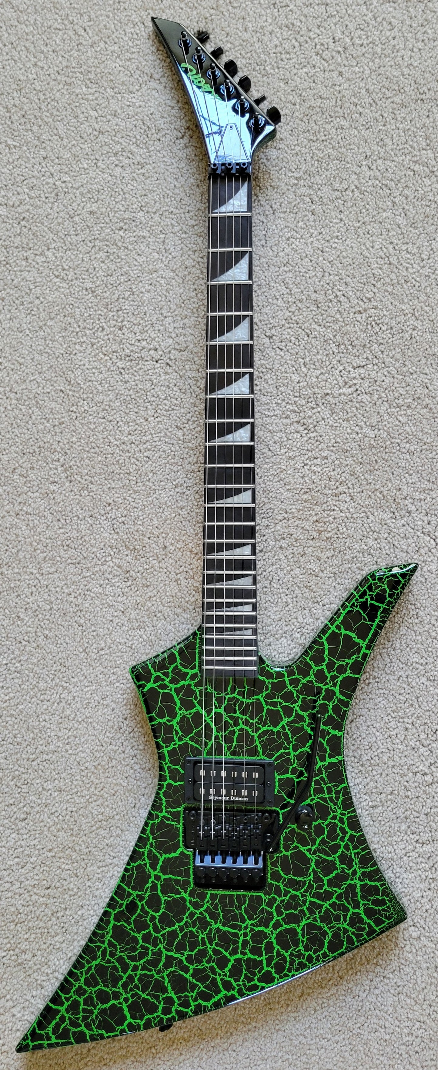Jackson PRO SERIES SIGNATURE BRANDON ELLIS KELLY Electric Guitar, Green Crackle, New Gig Bag