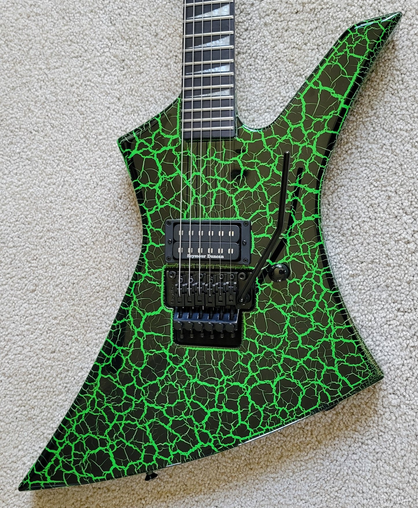 Jackson PRO SERIES SIGNATURE BRANDON ELLIS KELLY Electric Guitar, Green Crackle, New Gig Bag