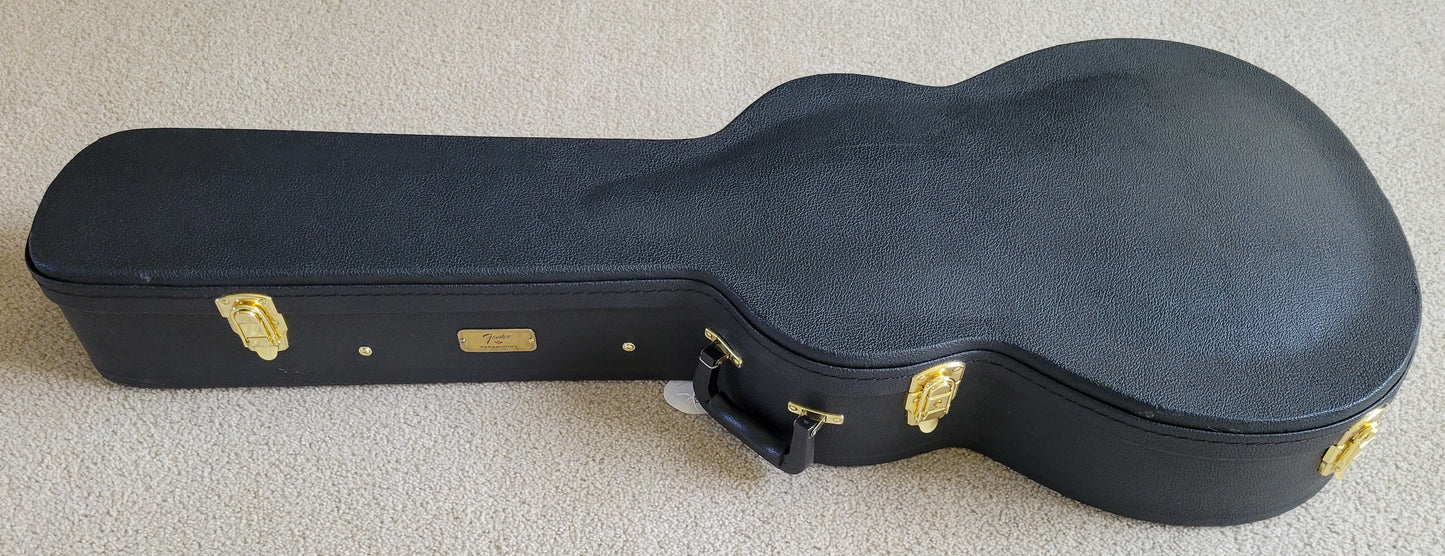 Fender Paramount PM-3C Triple-0 All-Mahogany Acoustic Guitar, Hardshell Case