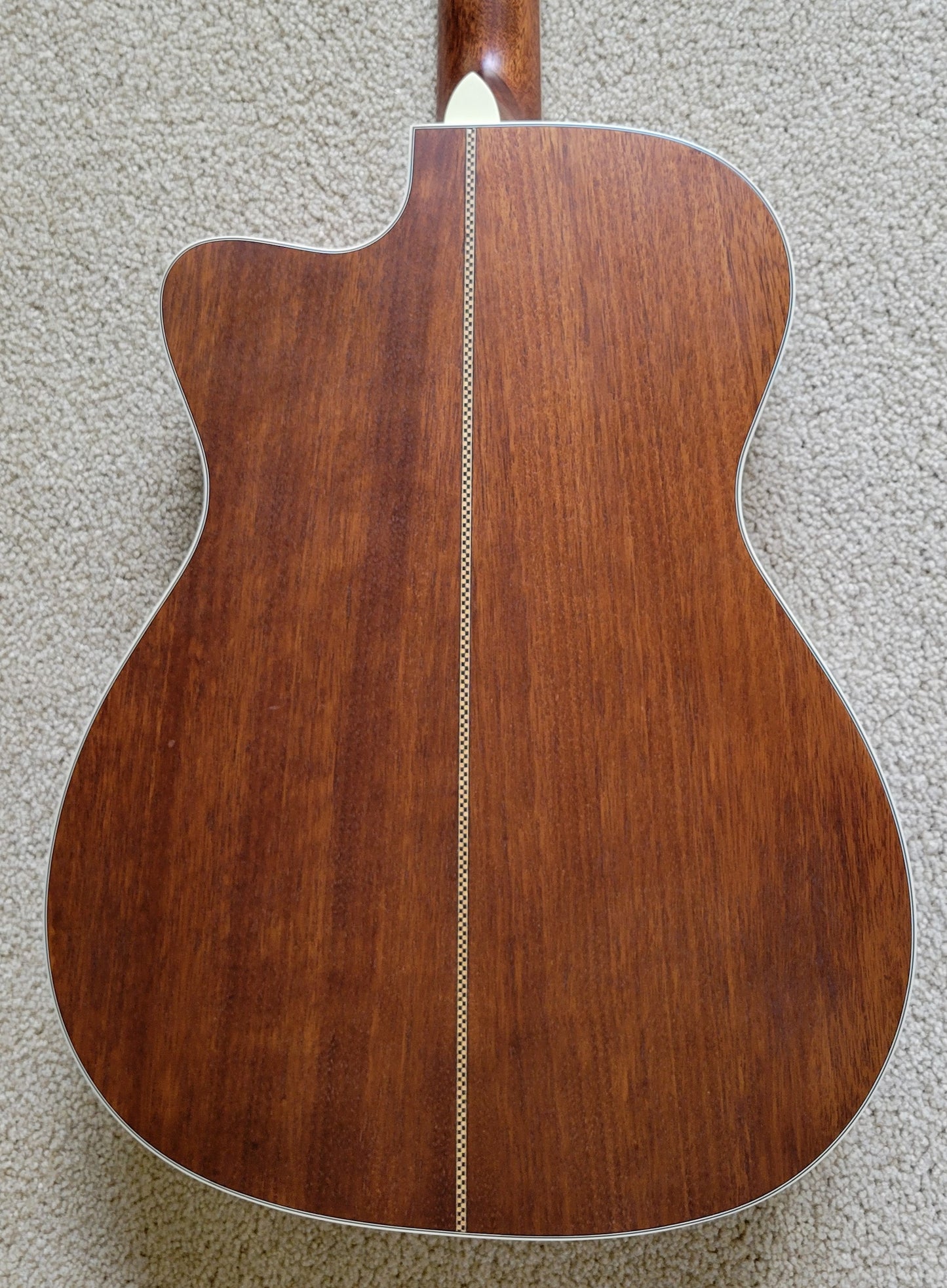 Fender Paramount PM-3C Triple-0 All-Mahogany Acoustic Guitar, Hardshell Case