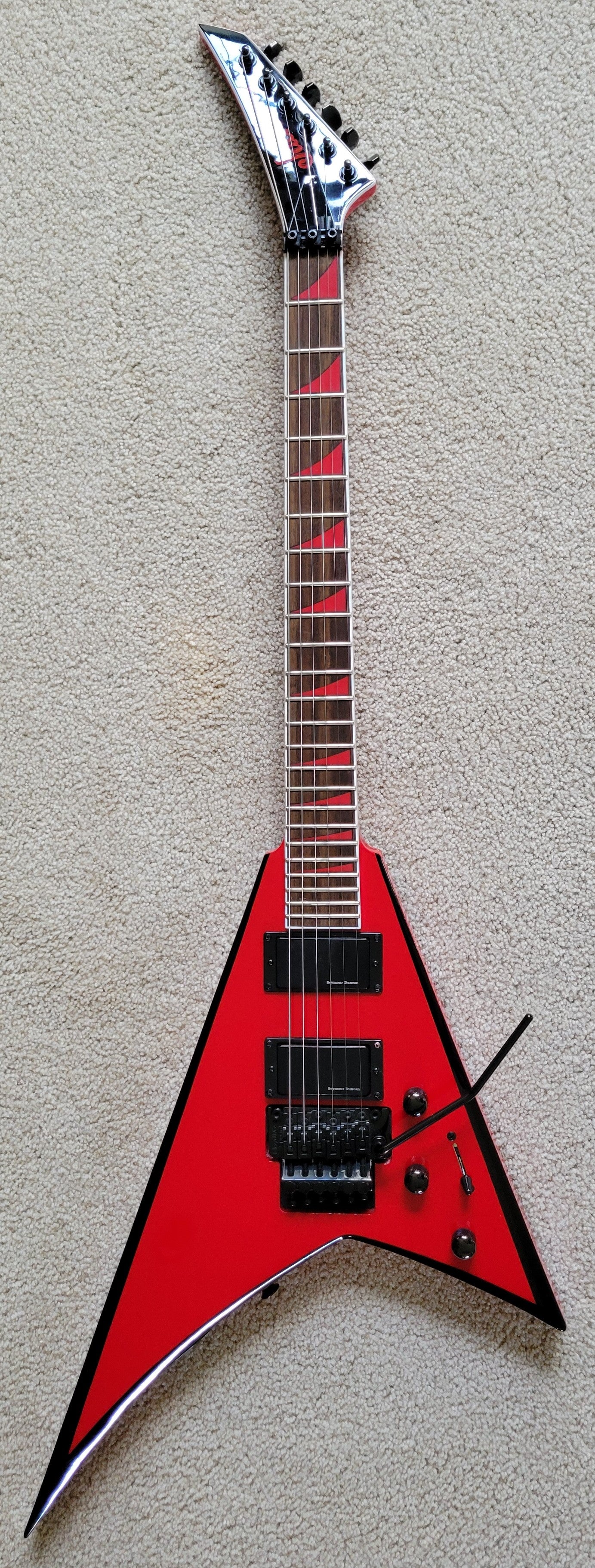 Jackson X Series Rhoads RRX24 Electric Guitar, Red with Black Bevels, New Gig Bag