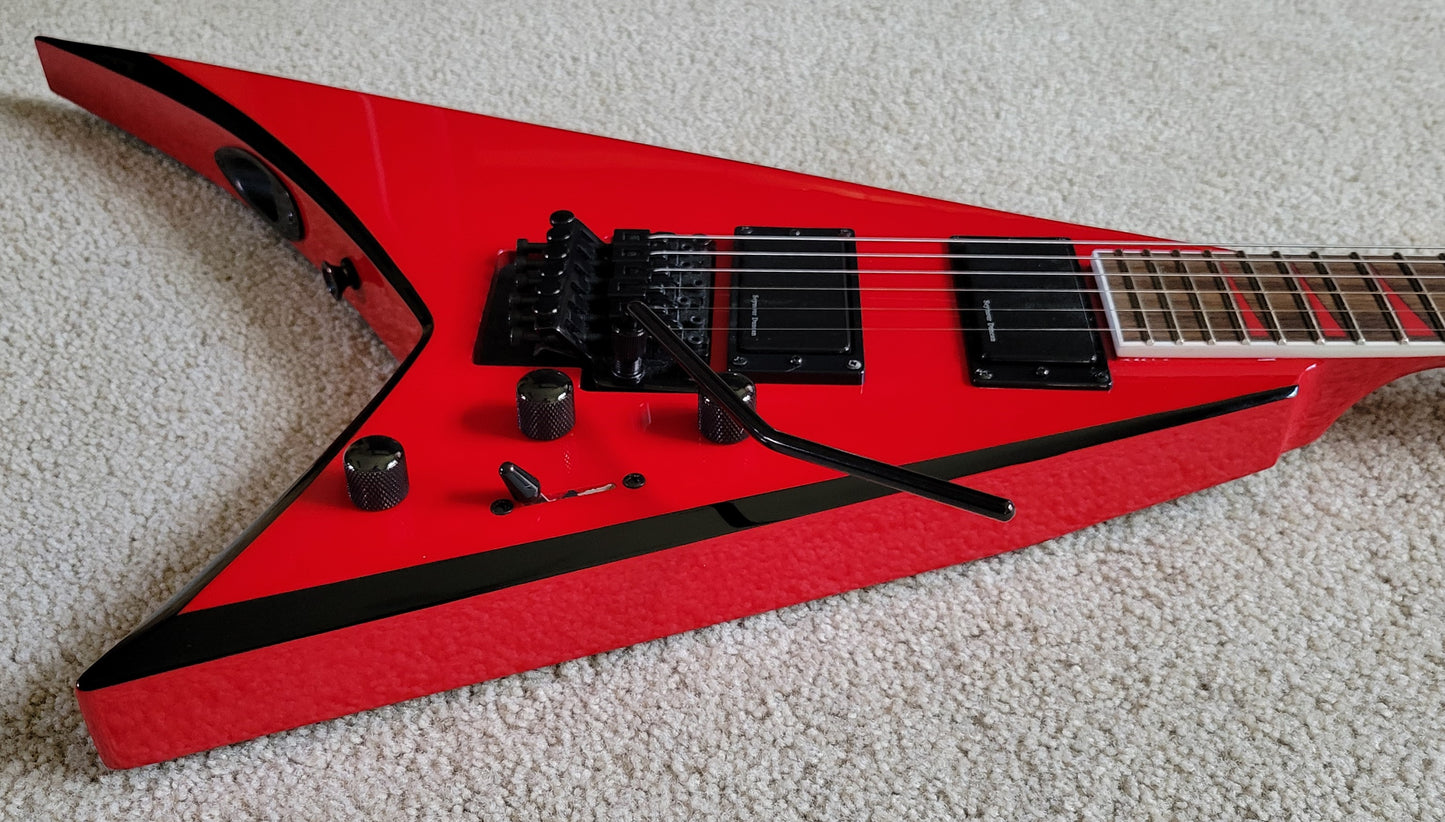 Jackson X Series Rhoads RRX24 Electric Guitar, Red with Black Bevels, New Gig Bag
