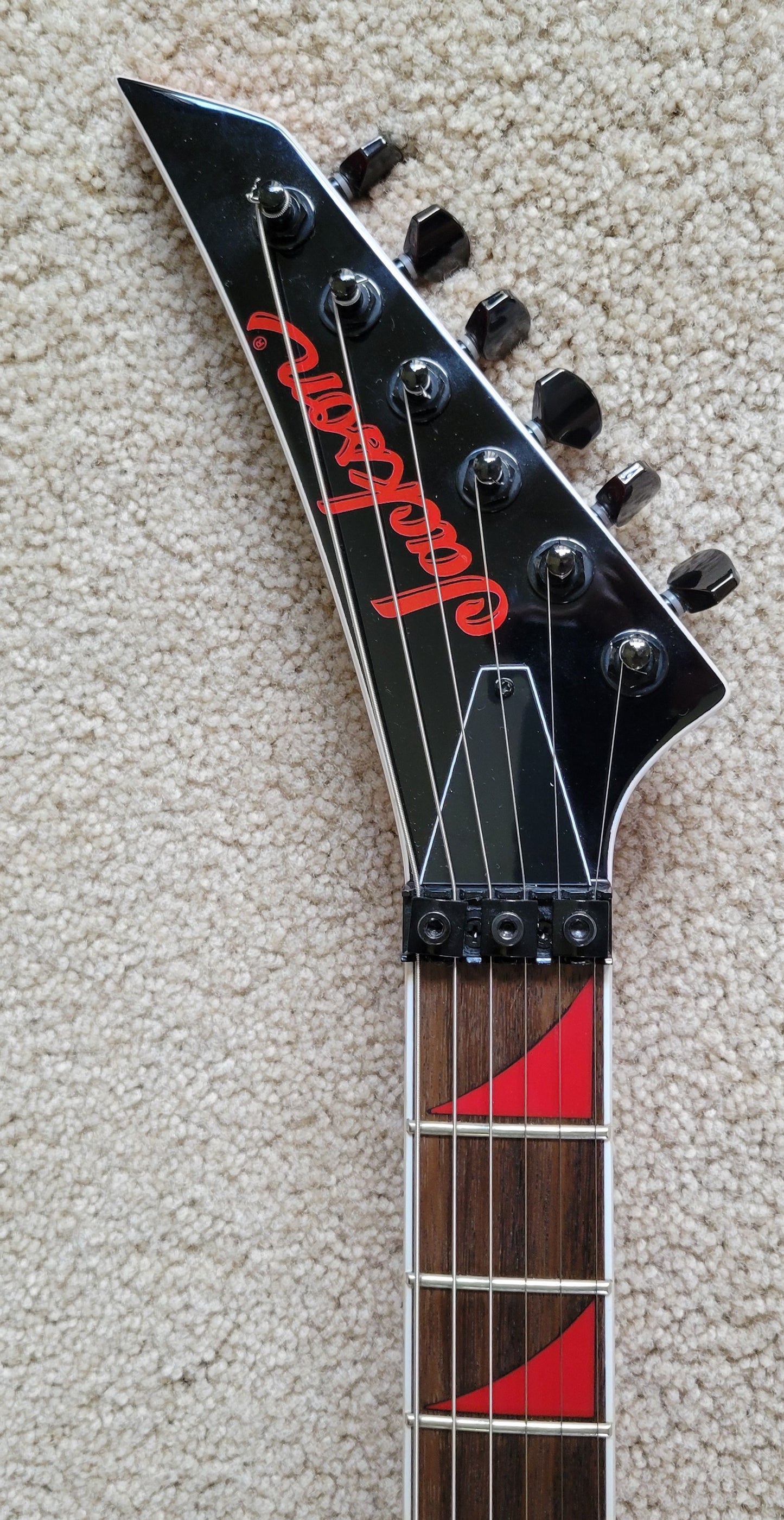 Jackson X Series Rhoads RRX24 Electric Guitar, Red with Black Bevels, New Gig Bag