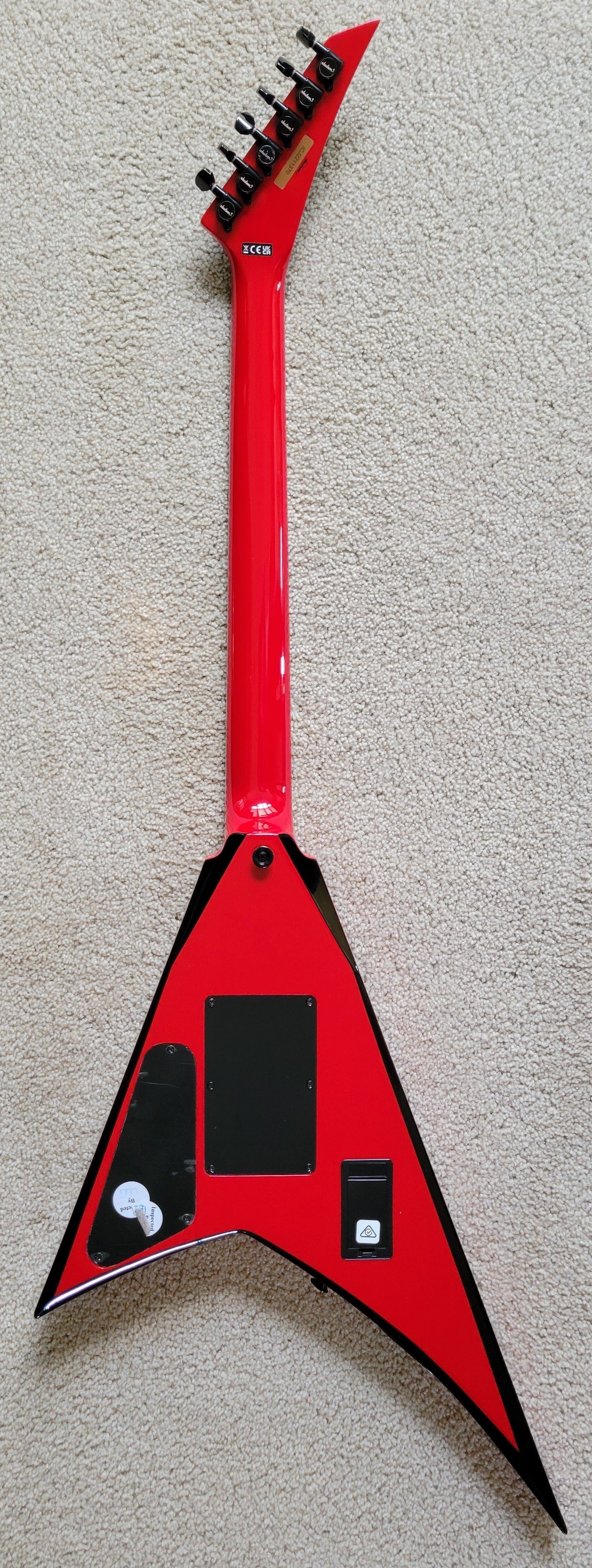 Jackson X Series Rhoads RRX24 Electric Guitar, Red with Black Bevels, New Gig Bag
