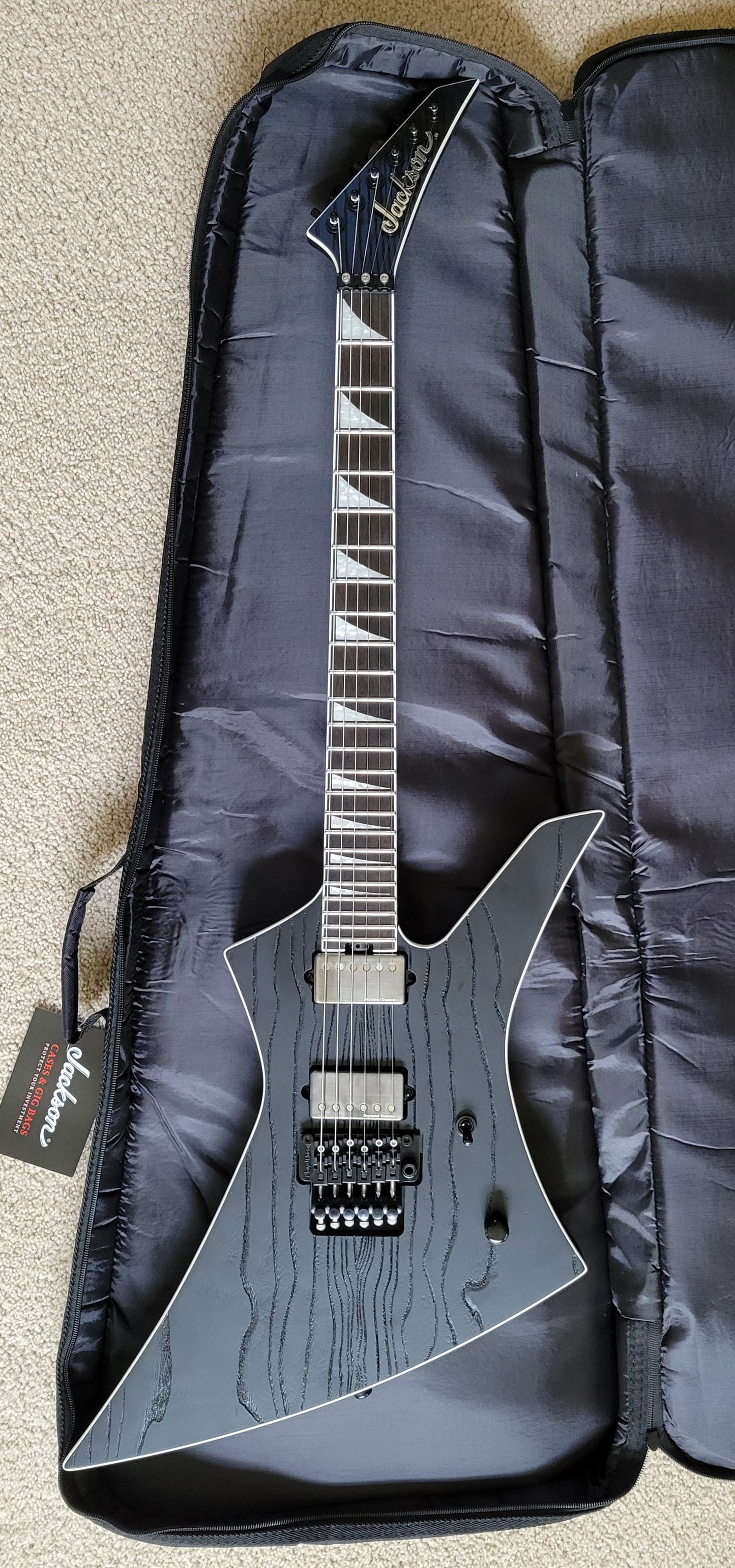 Jackson Pro Series Signature Jeff Loomis Kelly Ash Electric Guitar, Black, New Jackson Gig Bag