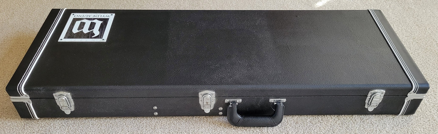 Wylde Audio Barbarian RawTop Electric Guitar, Psychic Bullseye, Hardshell Case