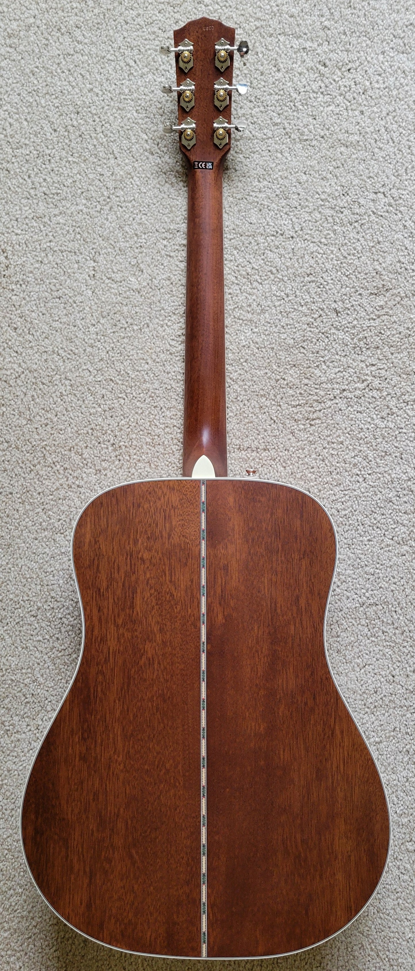 Fender PD-220E Dreadnought Acoustic Electric Guitar, Aged Cognac Burst, Hard Shell Case