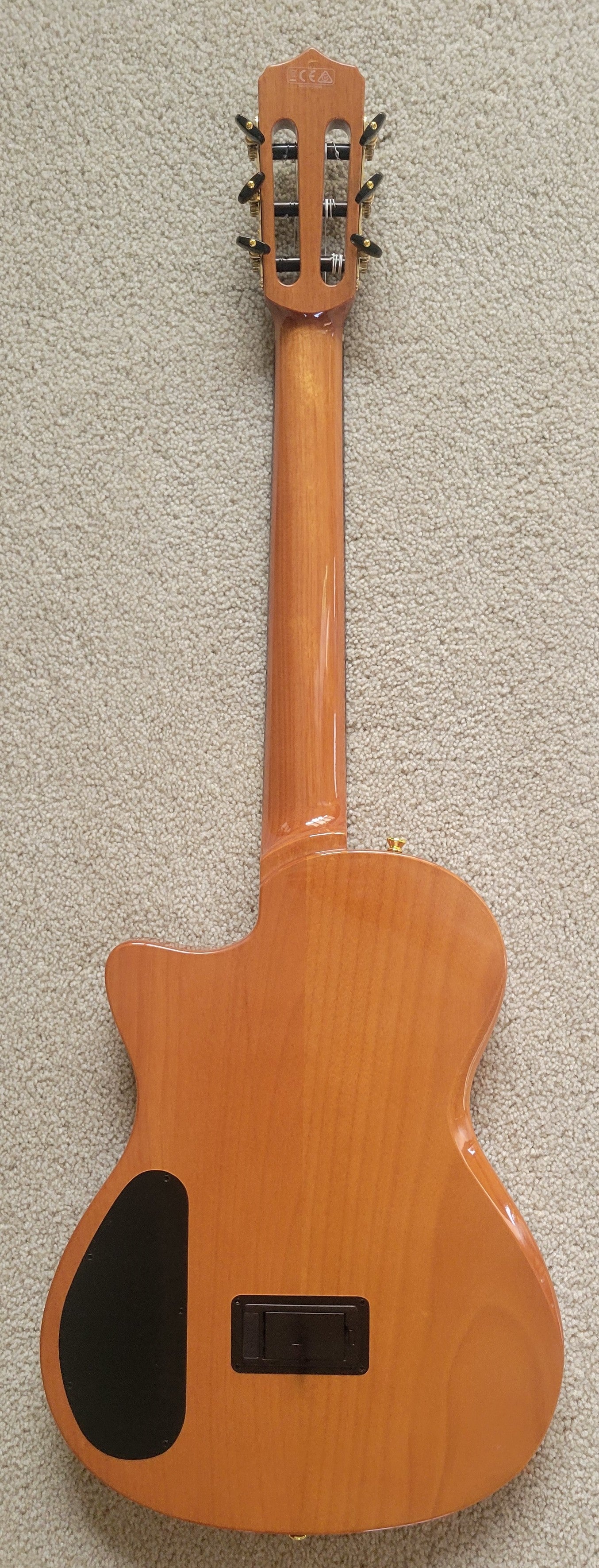 Cordoba Stage Nylon String Electric Guitar, Natural Amber, New Gig Bag