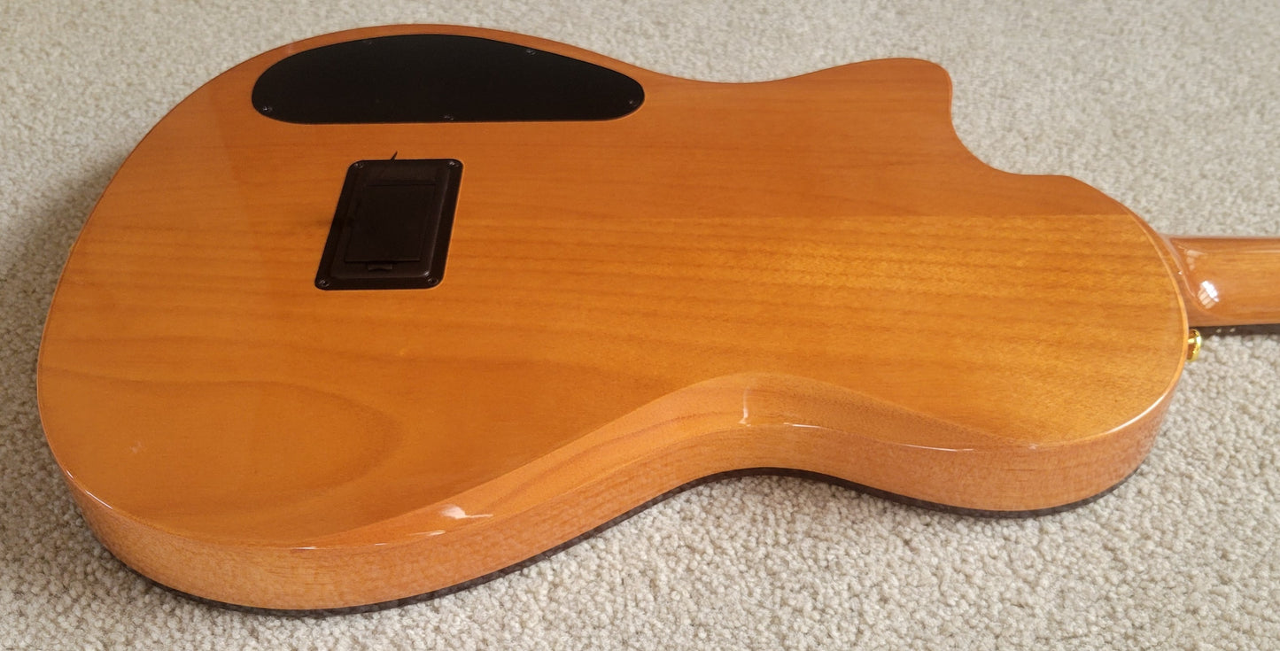 Cordoba Stage Nylon String Electric Guitar, Natural Amber, New Gig Bag