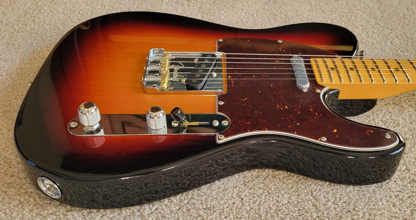 Fender American Professional II Telecaster Electric Guitar, 3-Color Sunburst, Deluxe Molded Case
