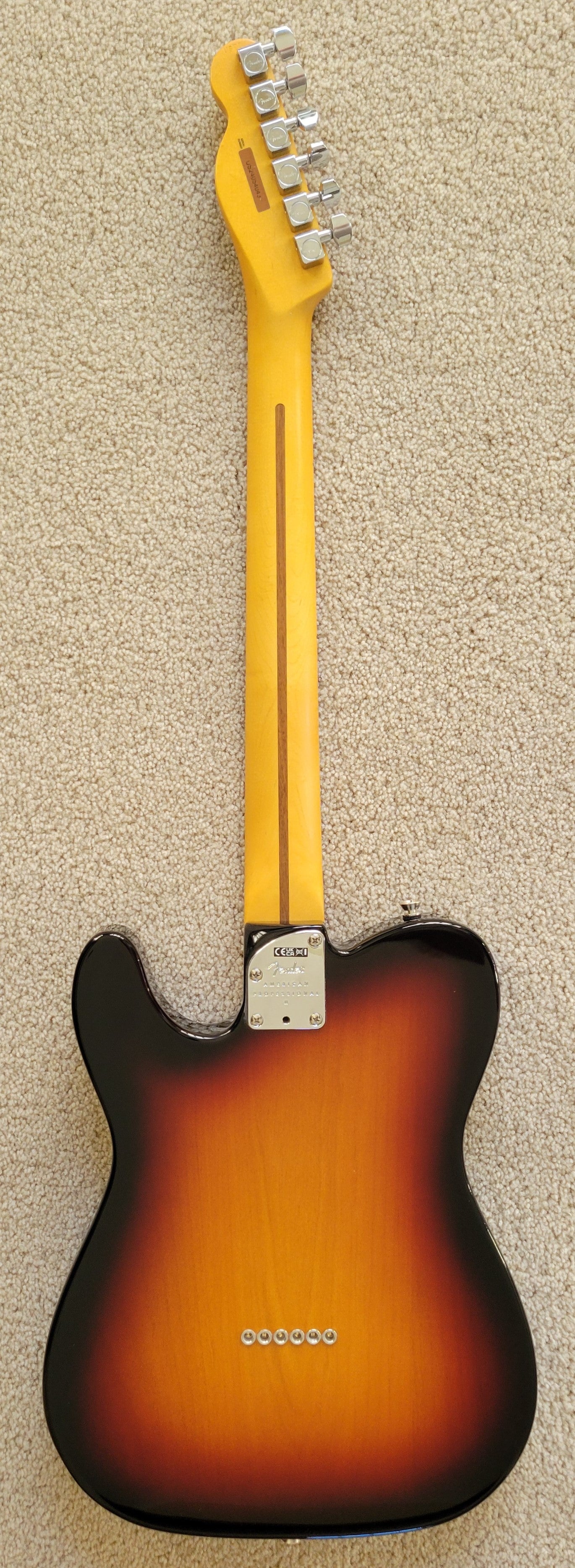 Fender American Professional II Telecaster Electric Guitar, 3-Color Sunburst, Deluxe Molded Case