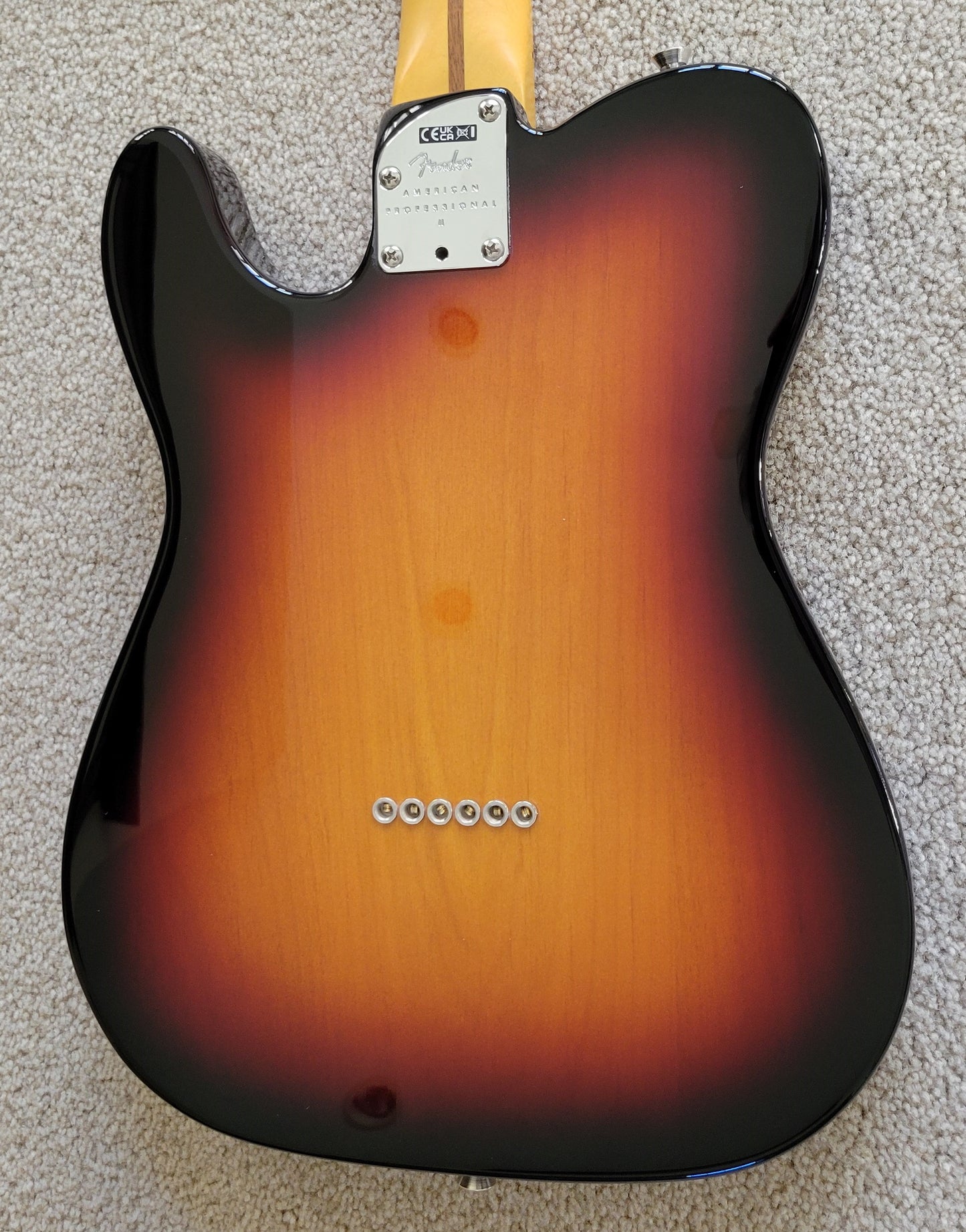 Fender American Professional II Telecaster Electric Guitar, 3-Color Sunburst, Deluxe Molded Case