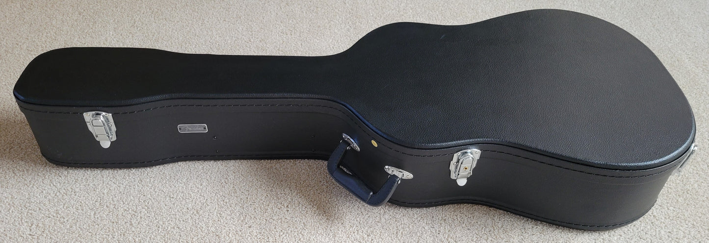 Washburn Comfort G66SCE Spalt Maple Acoustic Electric Guitar, Natural, Hard Shell Case