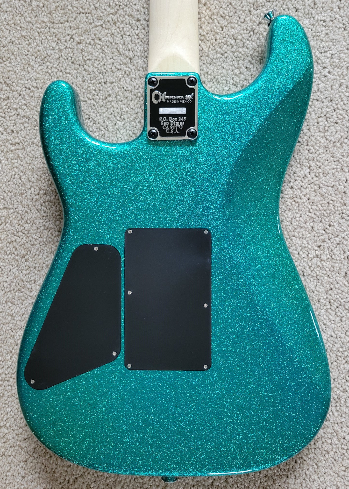 Charvel Pro-Mod San Dimas Style 1 HSS FR M Electric Guitar, Aqua Flake, New Gig Bag