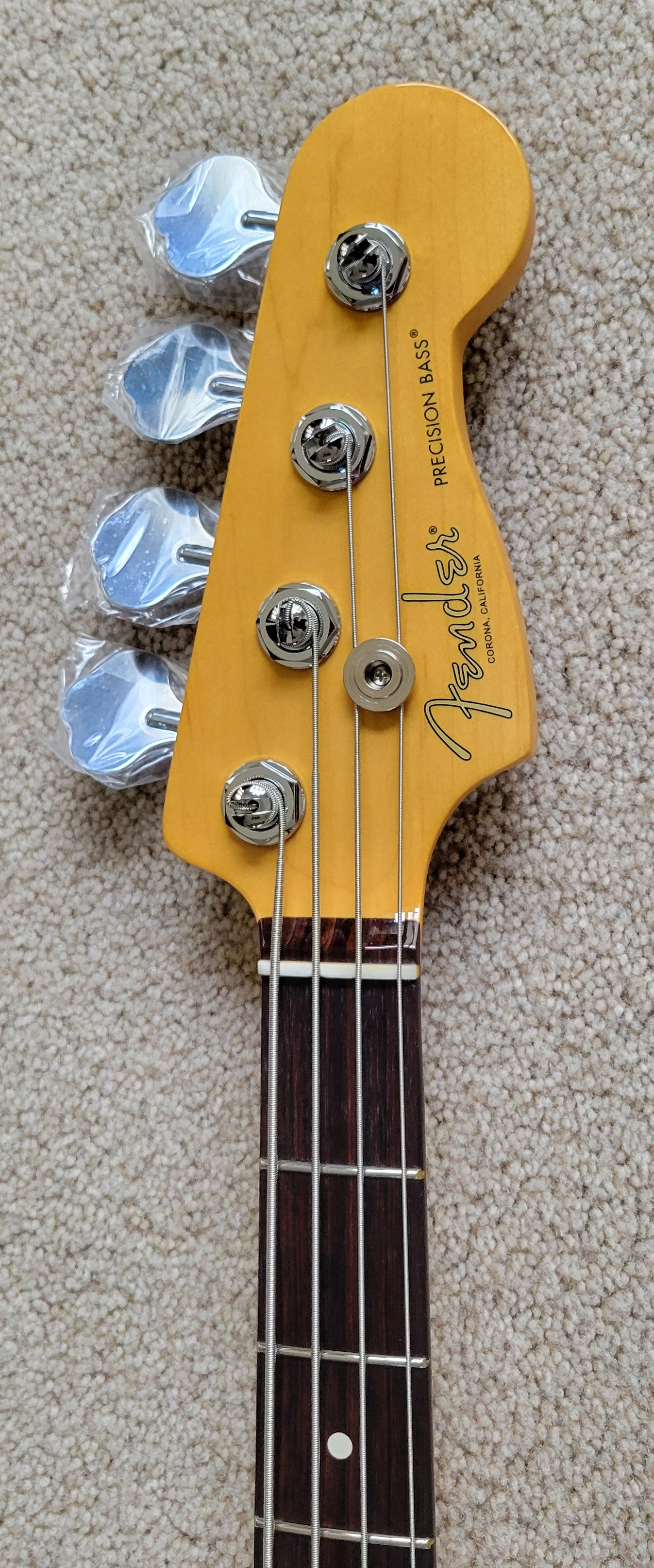 Fender American Professional II Precision Bass Guitar, Dark Night, Deluxe Molded Hardshell Case