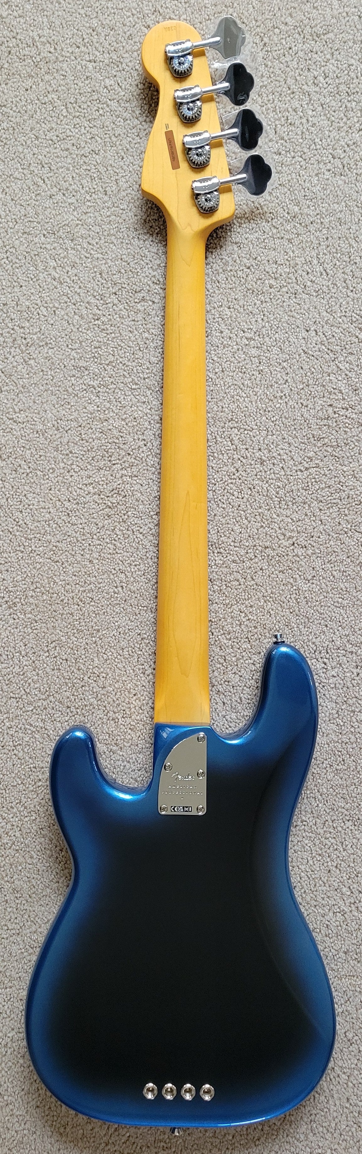 Fender American Professional II Precision Bass Guitar, Dark Night, Deluxe Molded Hardshell Case