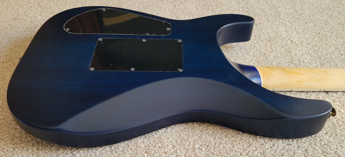 Jackson Pro Series Soloist SL2P MAH Electric Guitar, Poplar Burl Aqua Shock