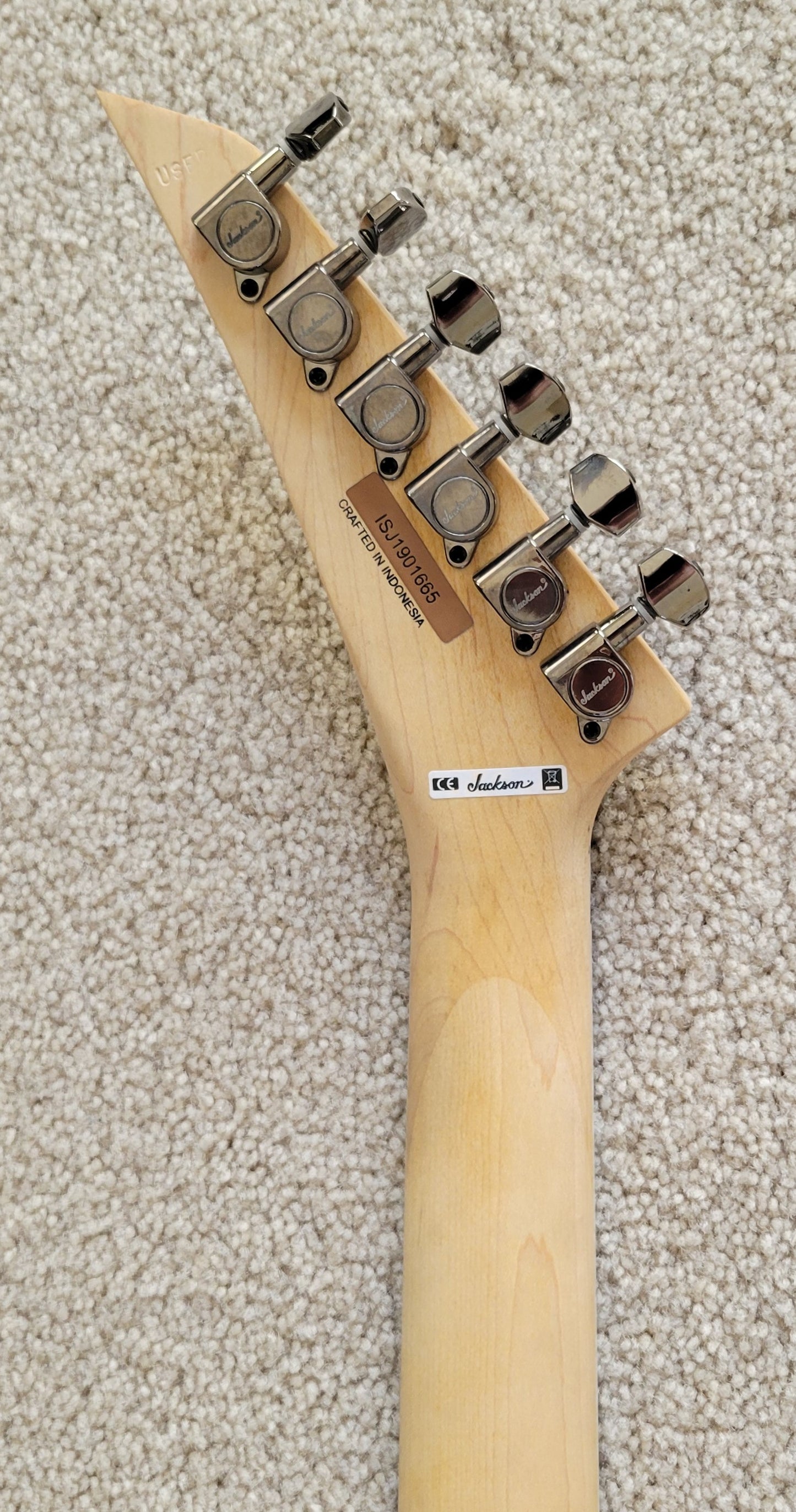 Jackson Pro Series Soloist SL2P MAH Electric Guitar, Poplar Burl Aqua Shock