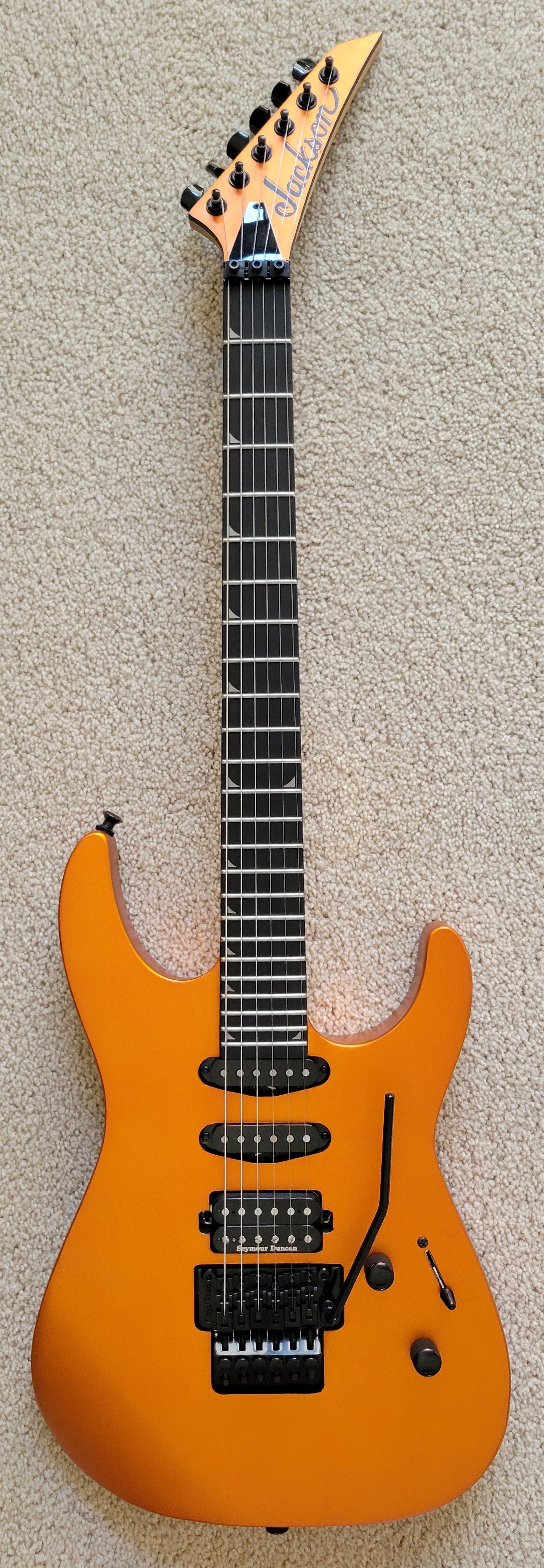 Jackson Pro Series Soloist SL3 Electric Guitar, Satin Orange Blaze