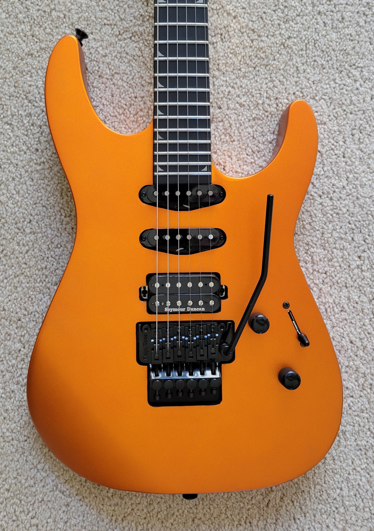 Jackson Pro Series Soloist SL3 Electric Guitar, Satin Orange Blaze