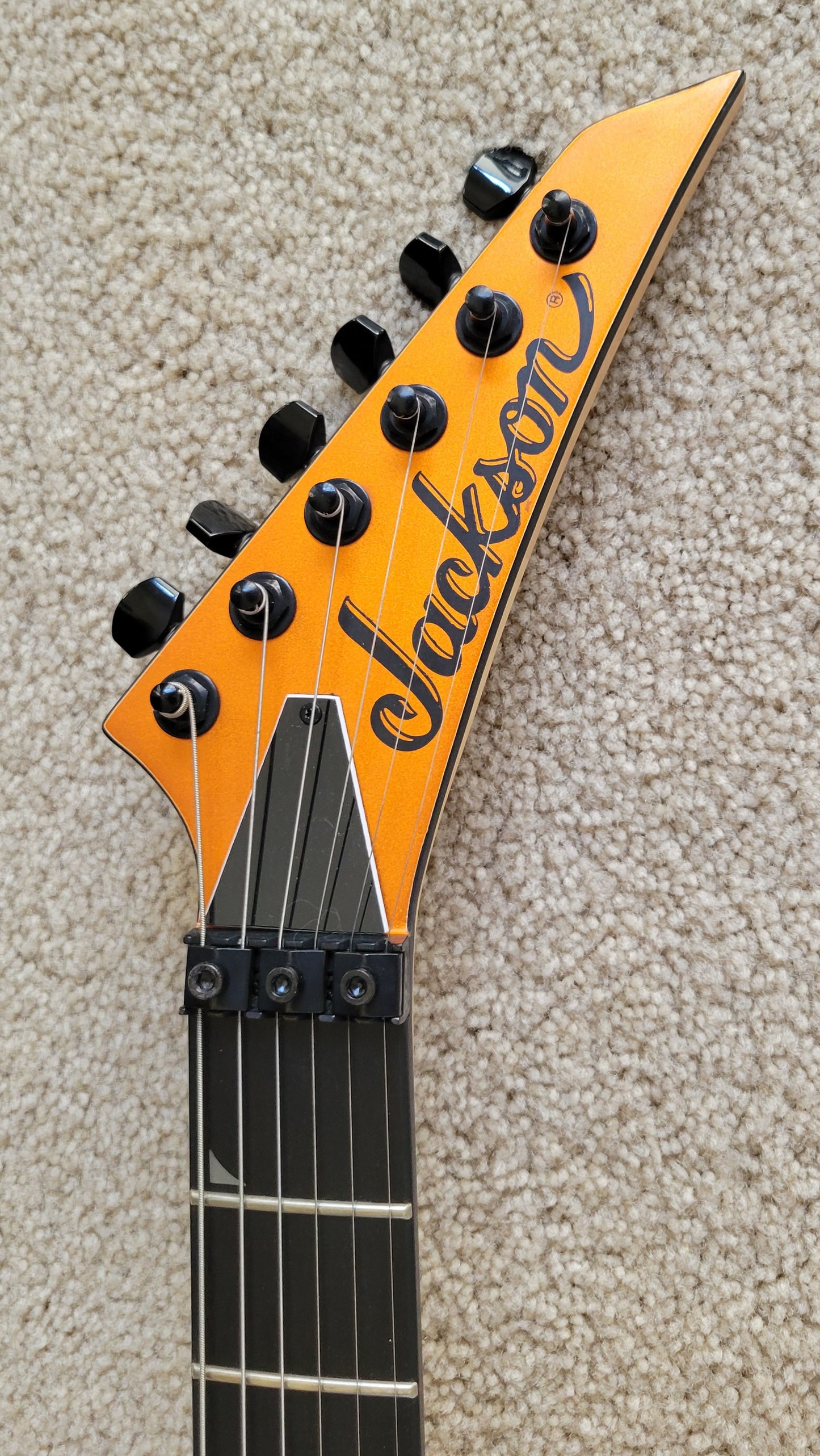 Jackson Pro Series Soloist SL3 Electric Guitar, Satin Orange Blaze