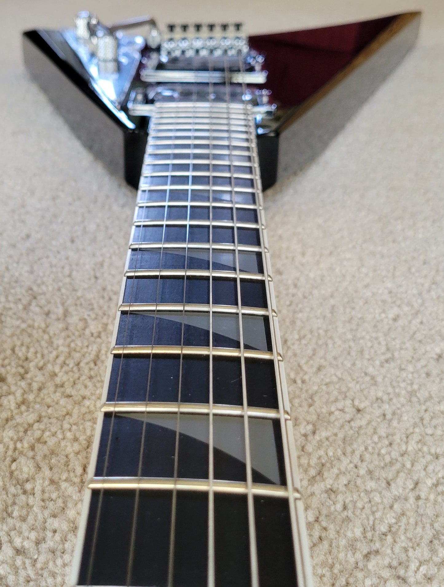 Jackson Pro Series Rhoads RR Electric Guitar, Gloss Black, New Gig Bag