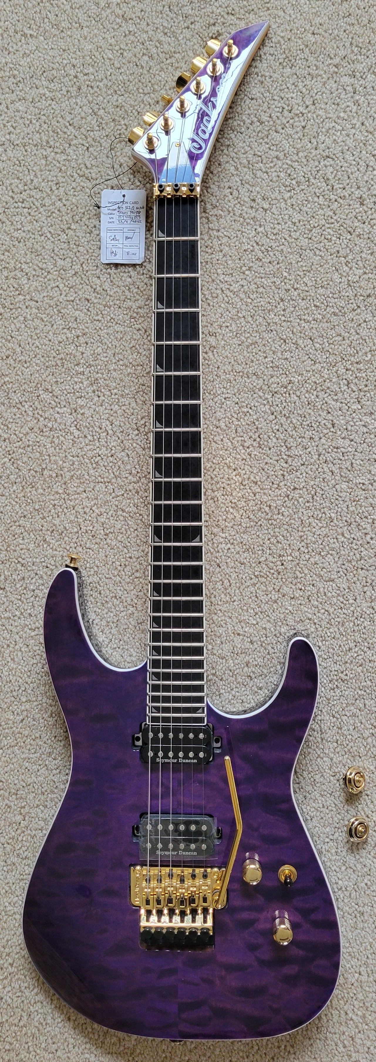 Jackson Pro Series Soloist SL2Q MAH Electric Guitar, Transparent Purple