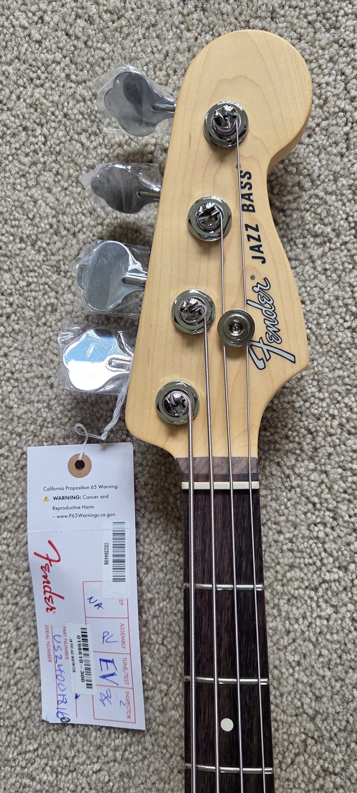 Fender American Performer Jazz Bass Guitar, 3-Color Sunburst, New Gig Bag