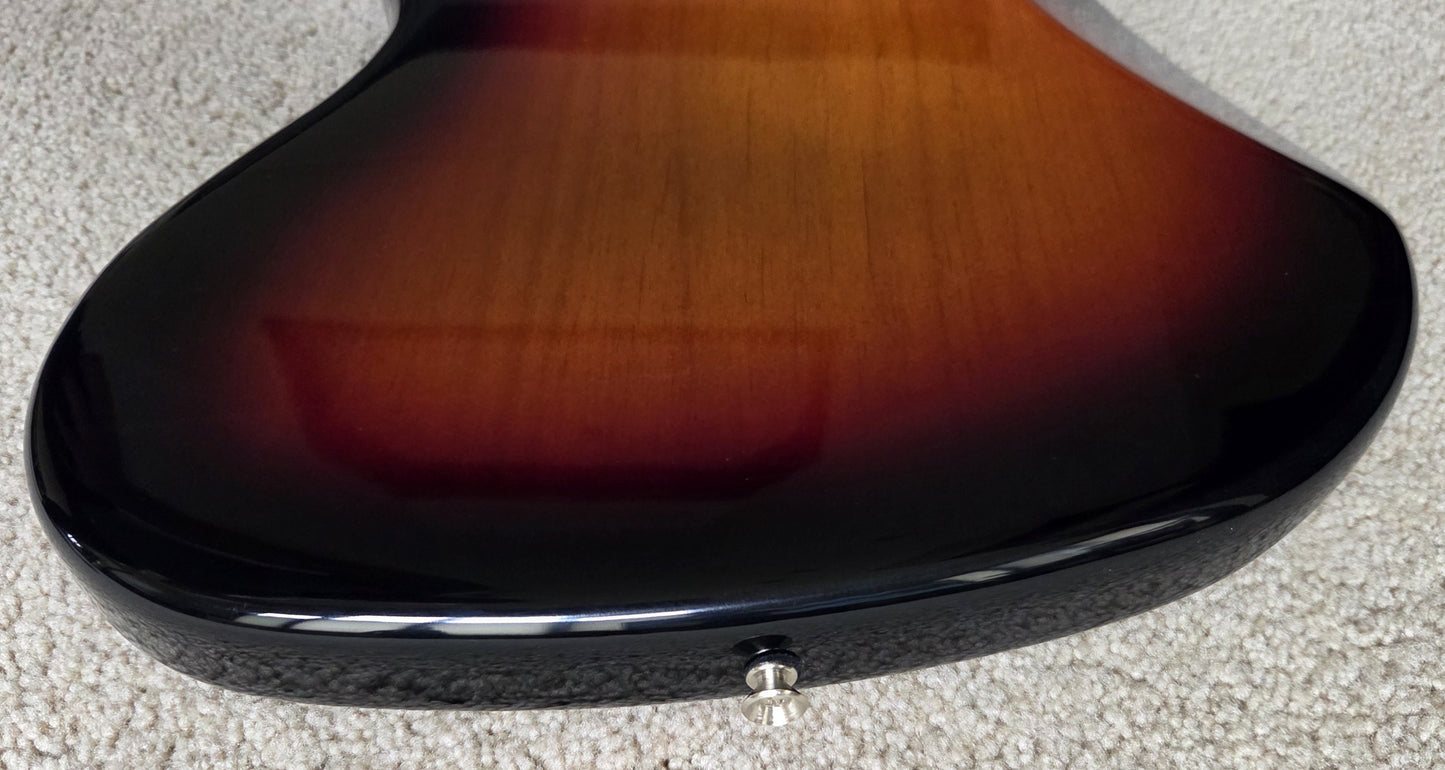 Fender American Performer Jazz Bass Guitar, 3-Color Sunburst, New Gig Bag