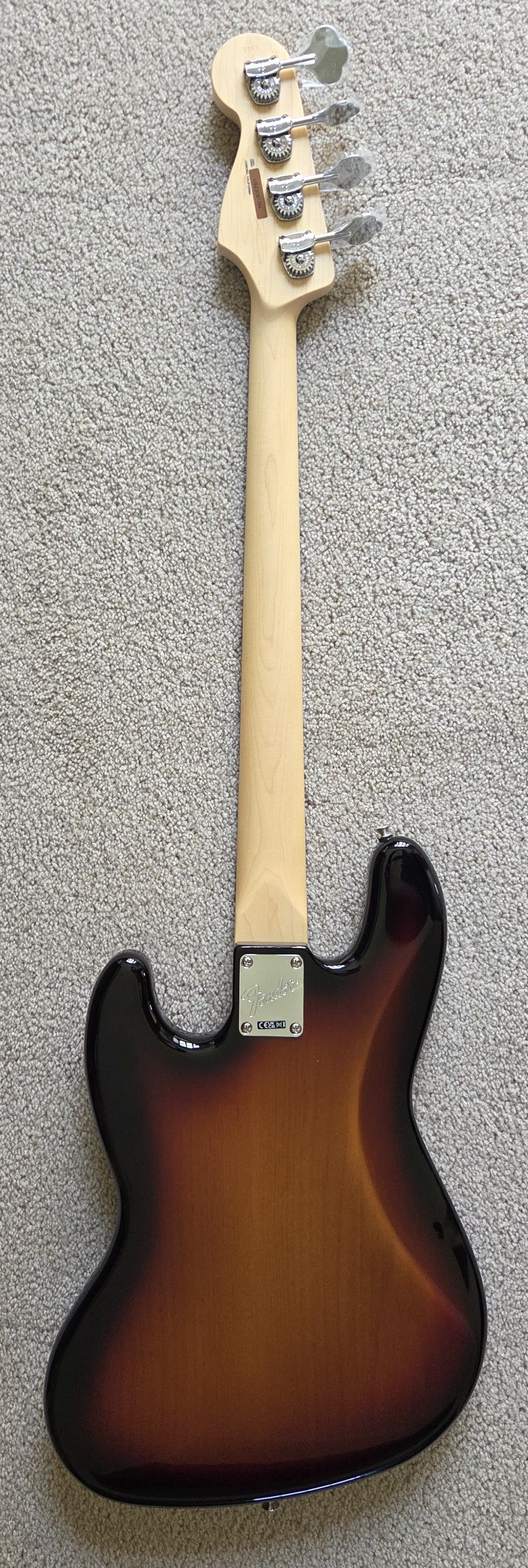 Fender American Performer Jazz Bass Guitar, 3-Color Sunburst, New Gig Bag