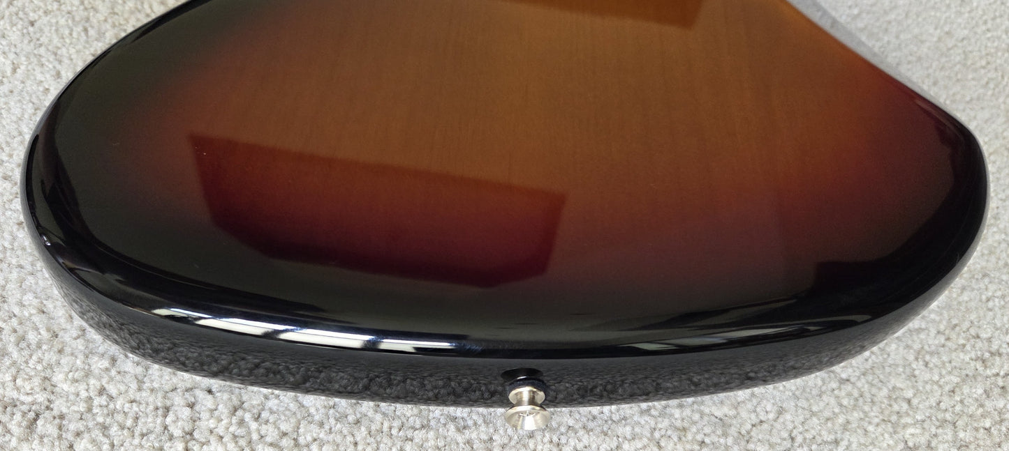 Fender American Performer Jazz Bass Guitar, 3-Color Sunburst, New Gig Bag