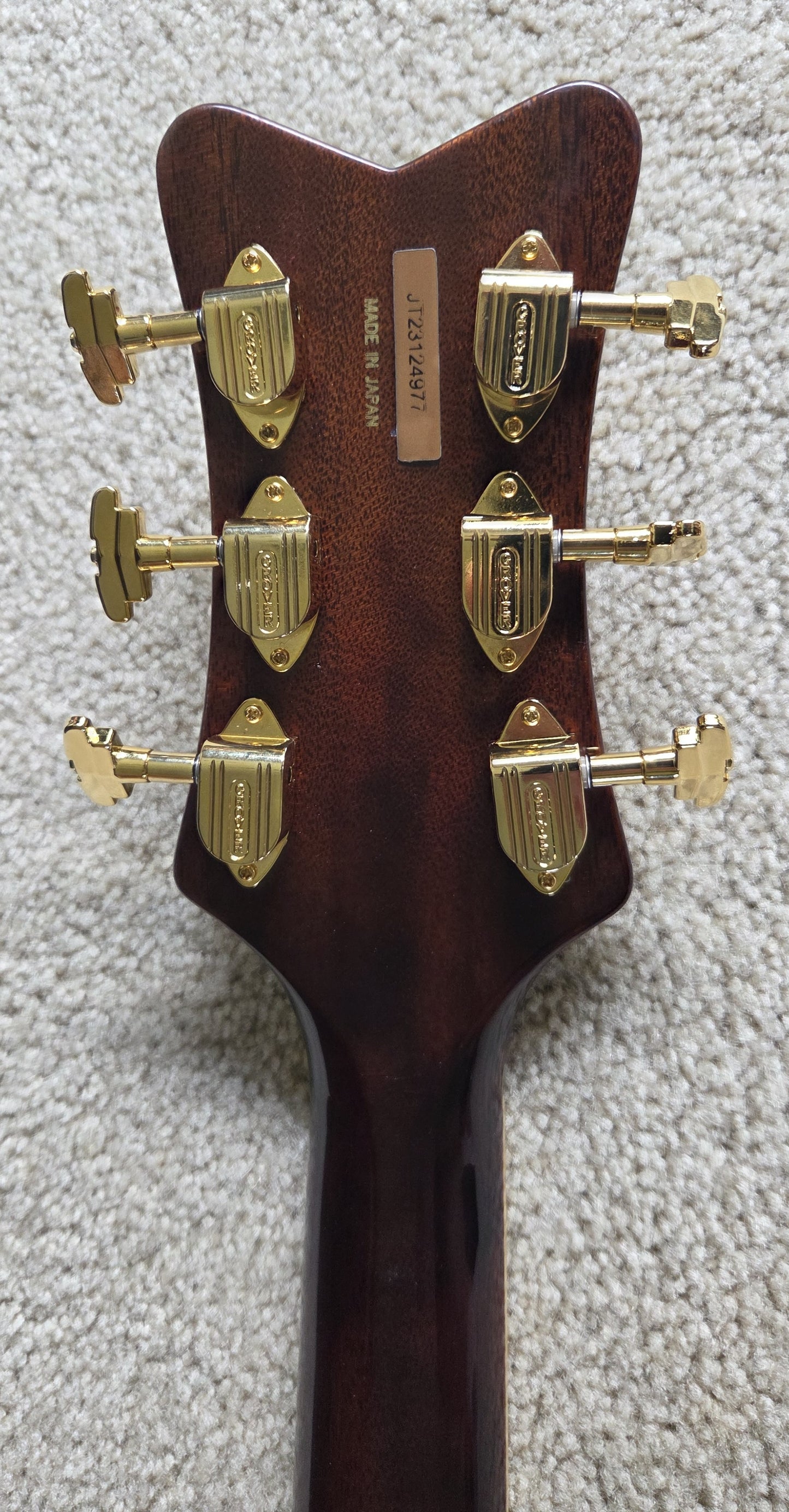 Gretsch G6134TGQM-59 Limited Edition Quilt Classic Penguin Electric Guitar, Forge Glow, Bigsby, Hard Shell Case