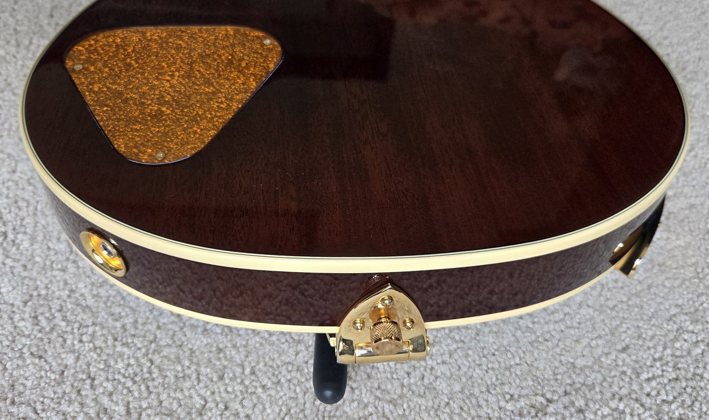 Gretsch G6134TGQM-59 Limited Edition Quilt Classic Penguin Electric Guitar, Forge Glow, Bigsby, Hard Shell Case