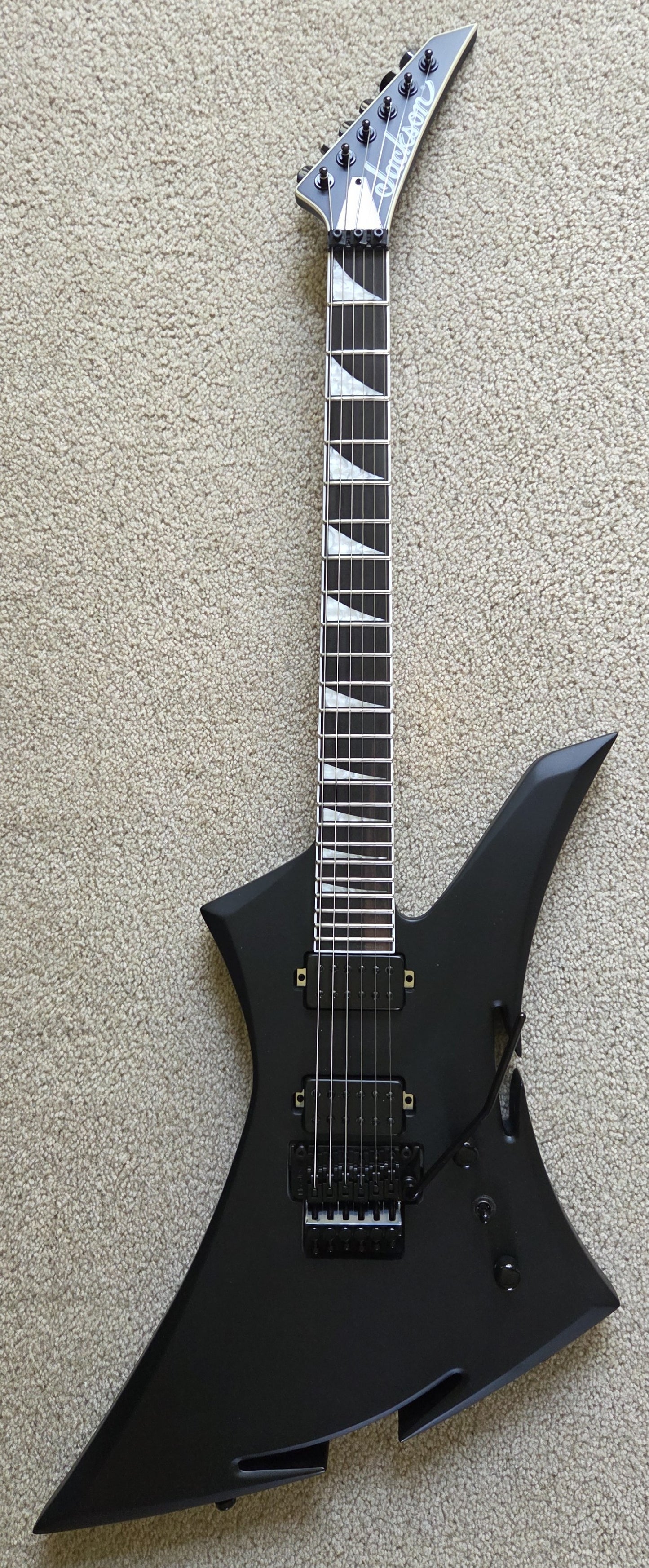 Jackson Concept Series Limited Edition King Kelly KE Electric Guitar, Satin Black, Foam Core Case