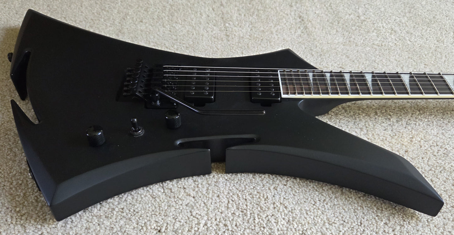 Jackson Concept Series Limited Edition King Kelly KE Electric Guitar, Satin Black, Foam Core Case