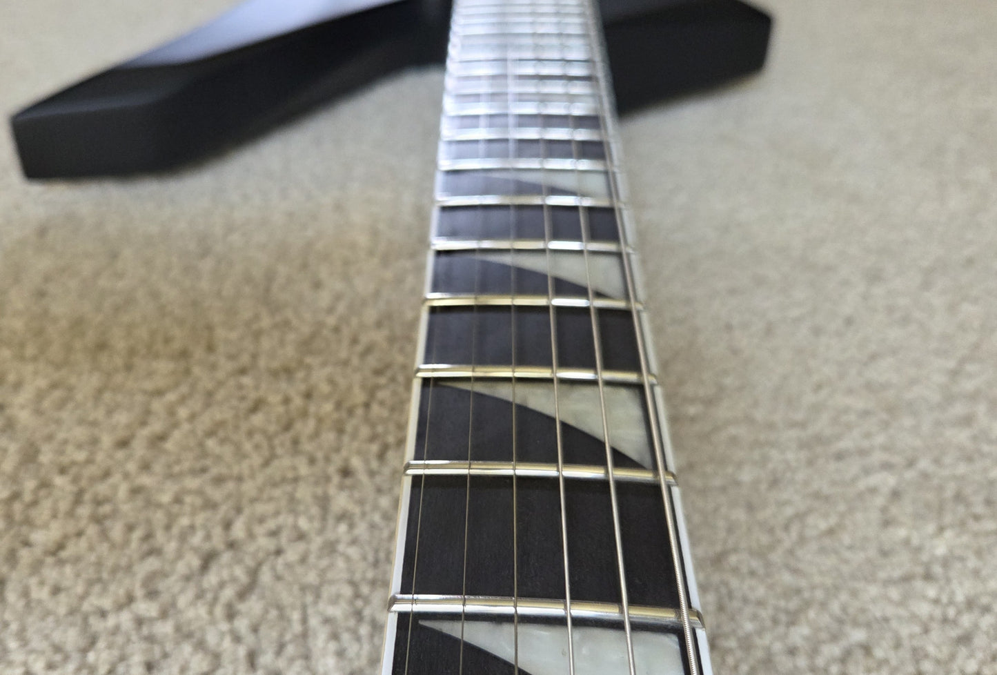 Jackson Concept Series Limited Edition King Kelly KE Electric Guitar, Satin Black, Foam Core Case
